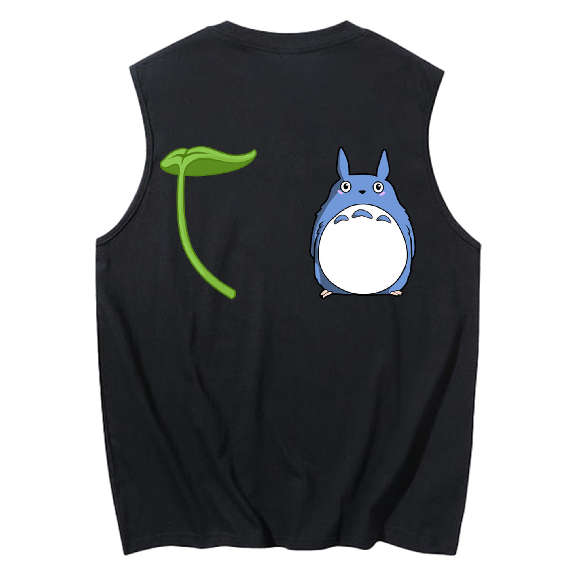 （画像用） となりのトトロ 草壁メイ 草壁サツキ My Neighbor Totoro Satsuki Kusakabe Mei Kusakabe コットン100％タンクトップ（背面プリント）