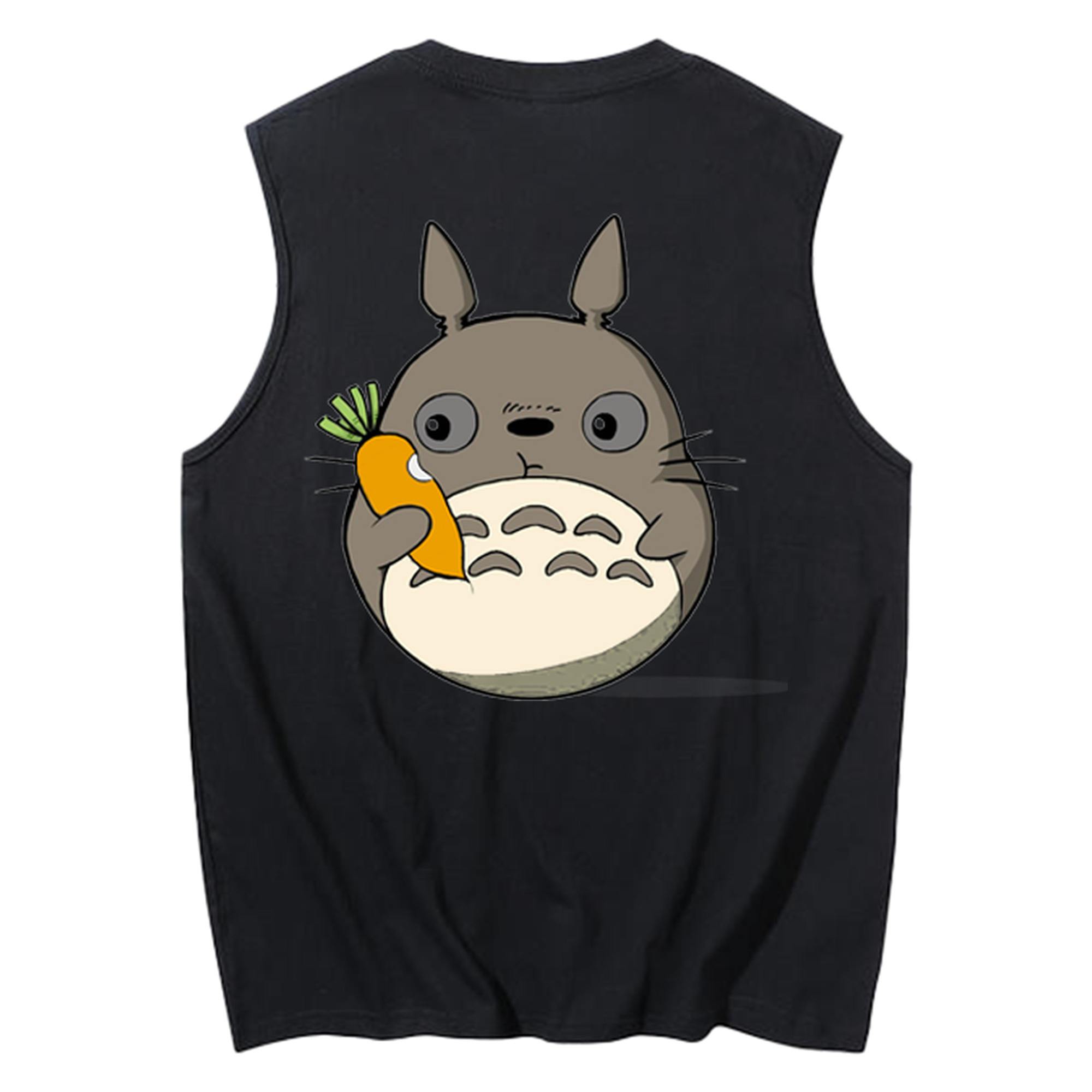 （画像用） となりのトトロ 草壁メイ 草壁サツキ My Neighbor Totoro Satsuki Kusakabe Mei Kusakabe コットン100％タンクトップ（背面プリント）
