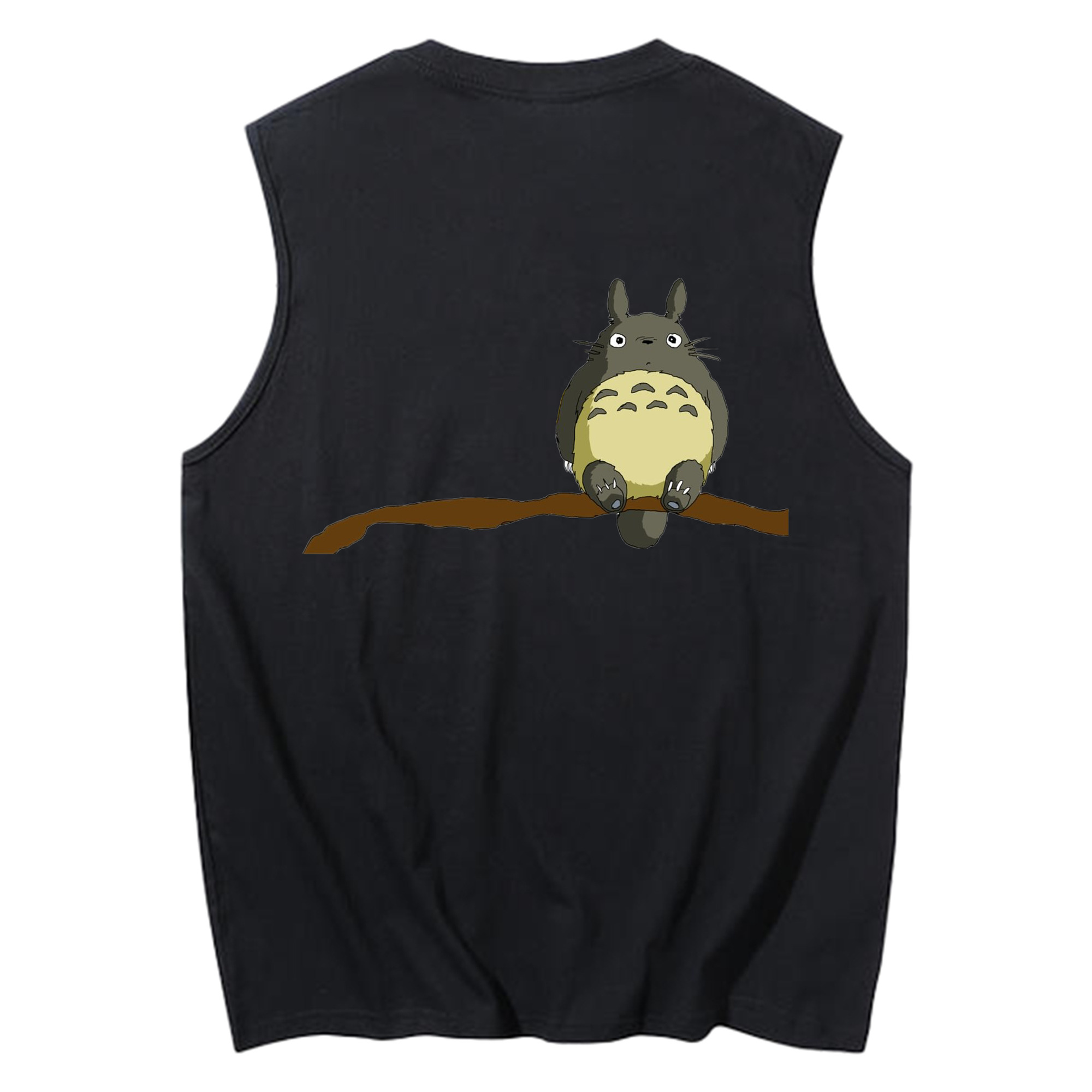 （画像用） となりのトトロ 草壁メイ 草壁サツキ My Neighbor Totoro Satsuki Kusakabe Mei Kusakabe コットン100％タンクトップ（背面プリント）