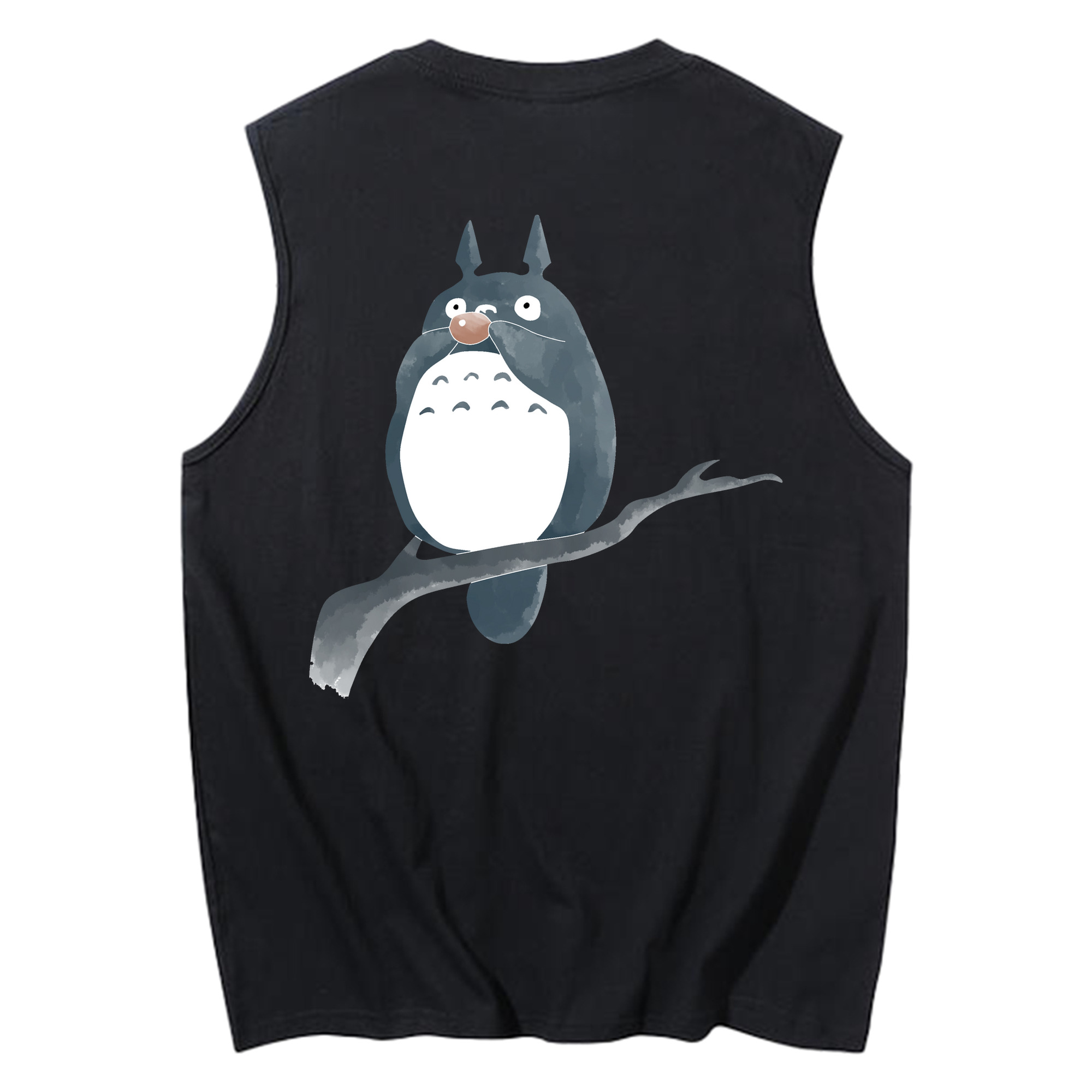 （画像用） となりのトトロ 草壁メイ 草壁サツキ My Neighbor Totoro Satsuki Kusakabe Mei Kusakabe コットン100％タンクトップ（背面プリント）