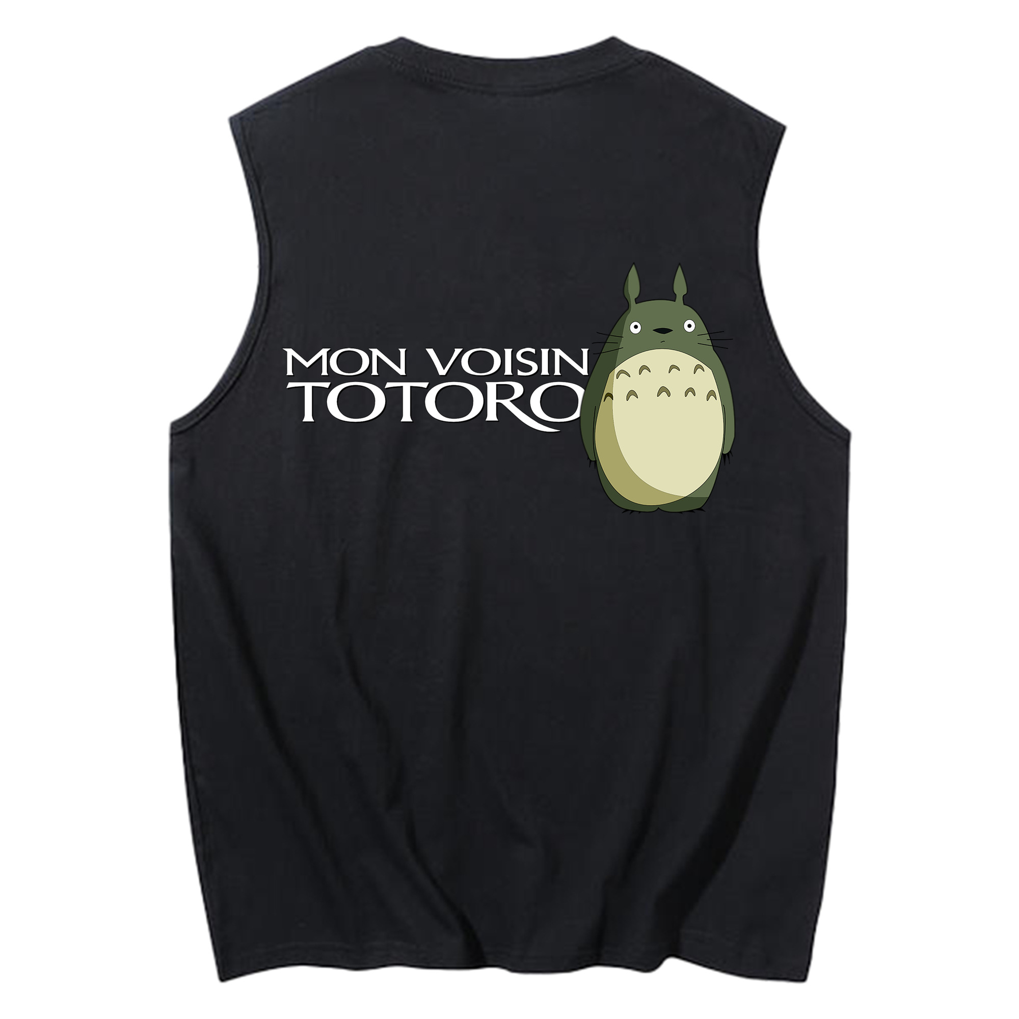 （画像用） となりのトトロ 草壁メイ 草壁サツキ My Neighbor Totoro Satsuki Kusakabe Mei Kusakabe コットン100％タンクトップ（背面プリント）