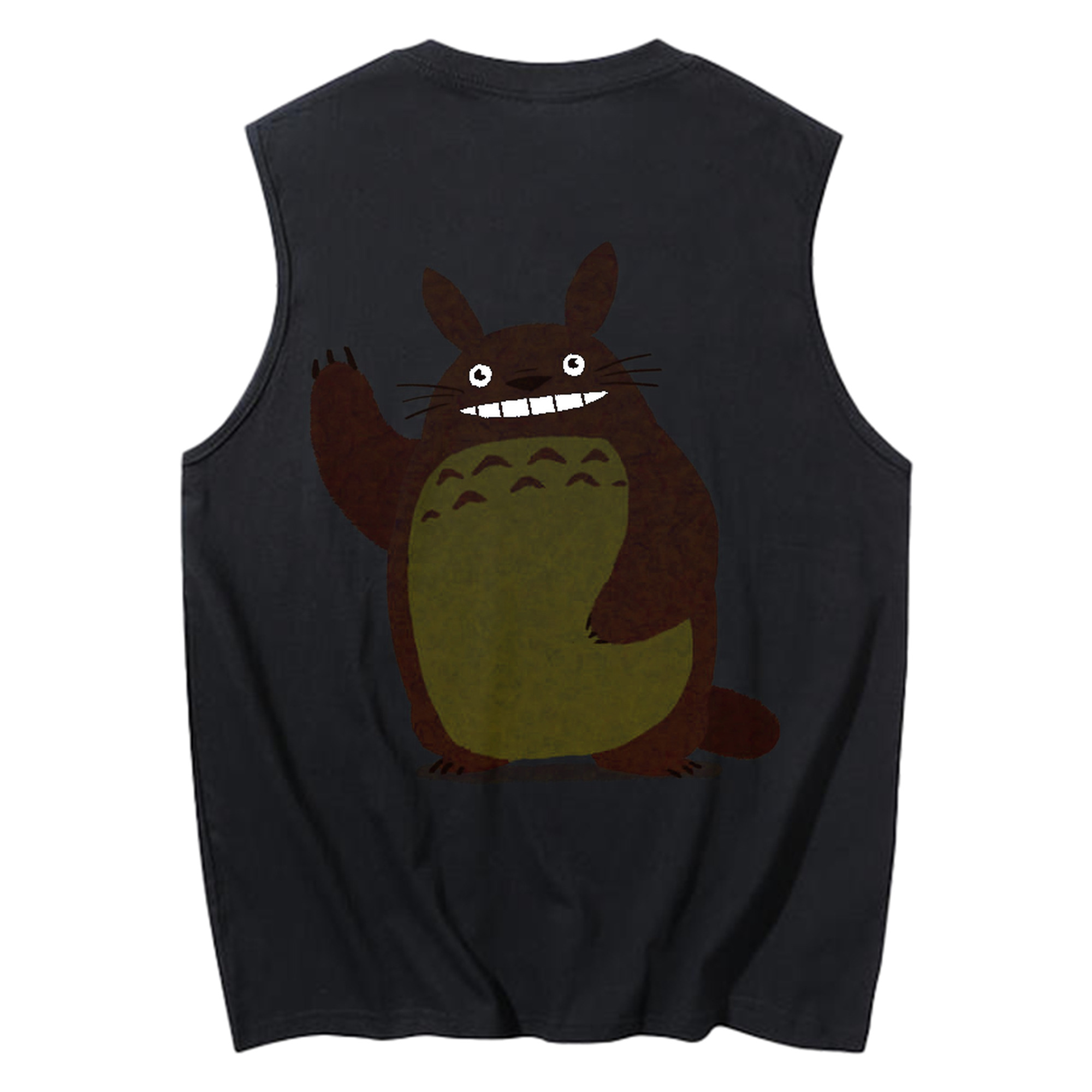 （画像用） となりのトトロ 草壁メイ 草壁サツキ My Neighbor Totoro Satsuki Kusakabe Mei Kusakabe コットン100％タンクトップ（背面プリント）