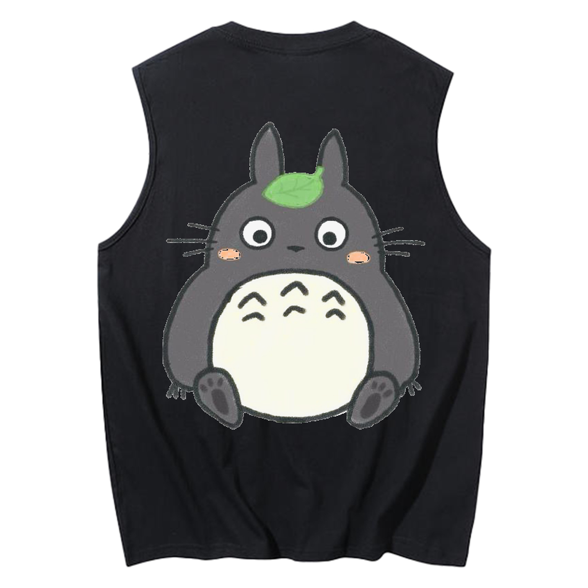 （画像用） となりのトトロ 草壁メイ 草壁サツキ My Neighbor Totoro Satsuki Kusakabe Mei Kusakabe コットン100％タンクトップ（背面プリント）