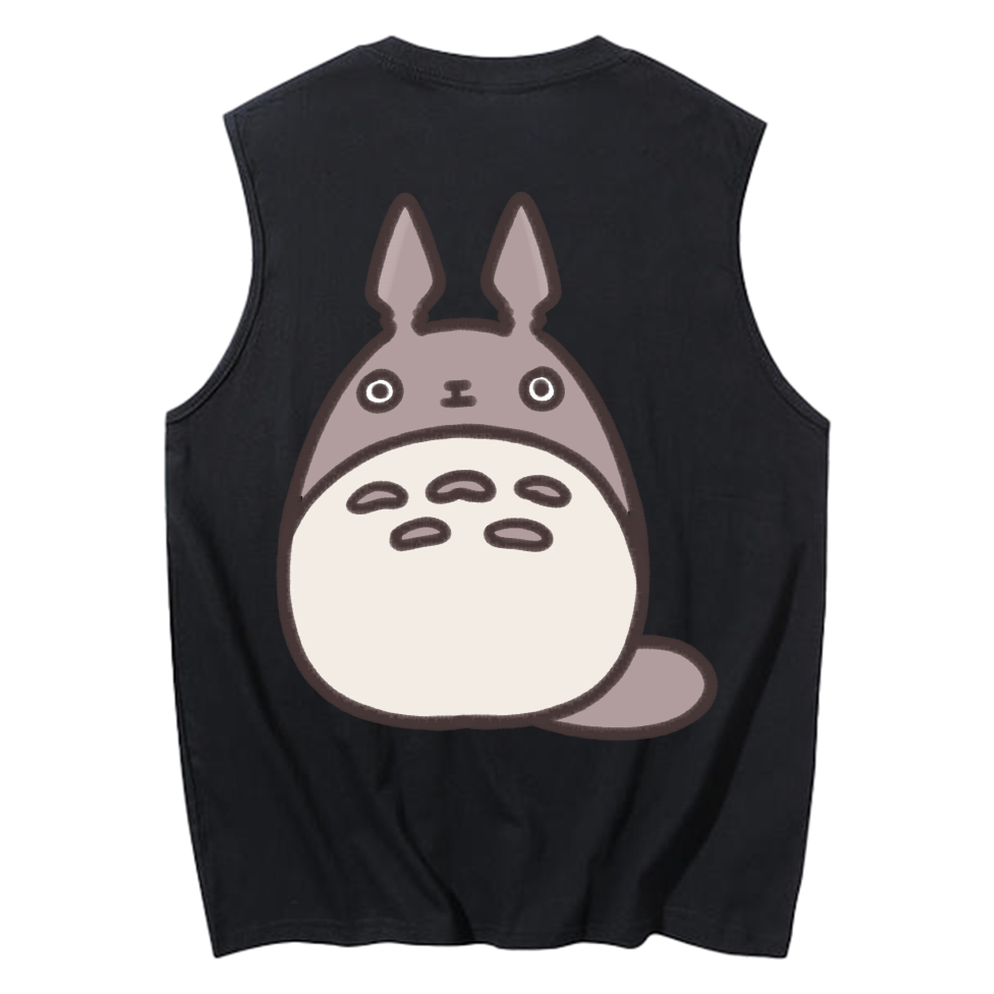 （画像用） となりのトトロ 草壁メイ 草壁サツキ My Neighbor Totoro Satsuki Kusakabe Mei Kusakabe コットン100％タンクトップ（背面プリント）