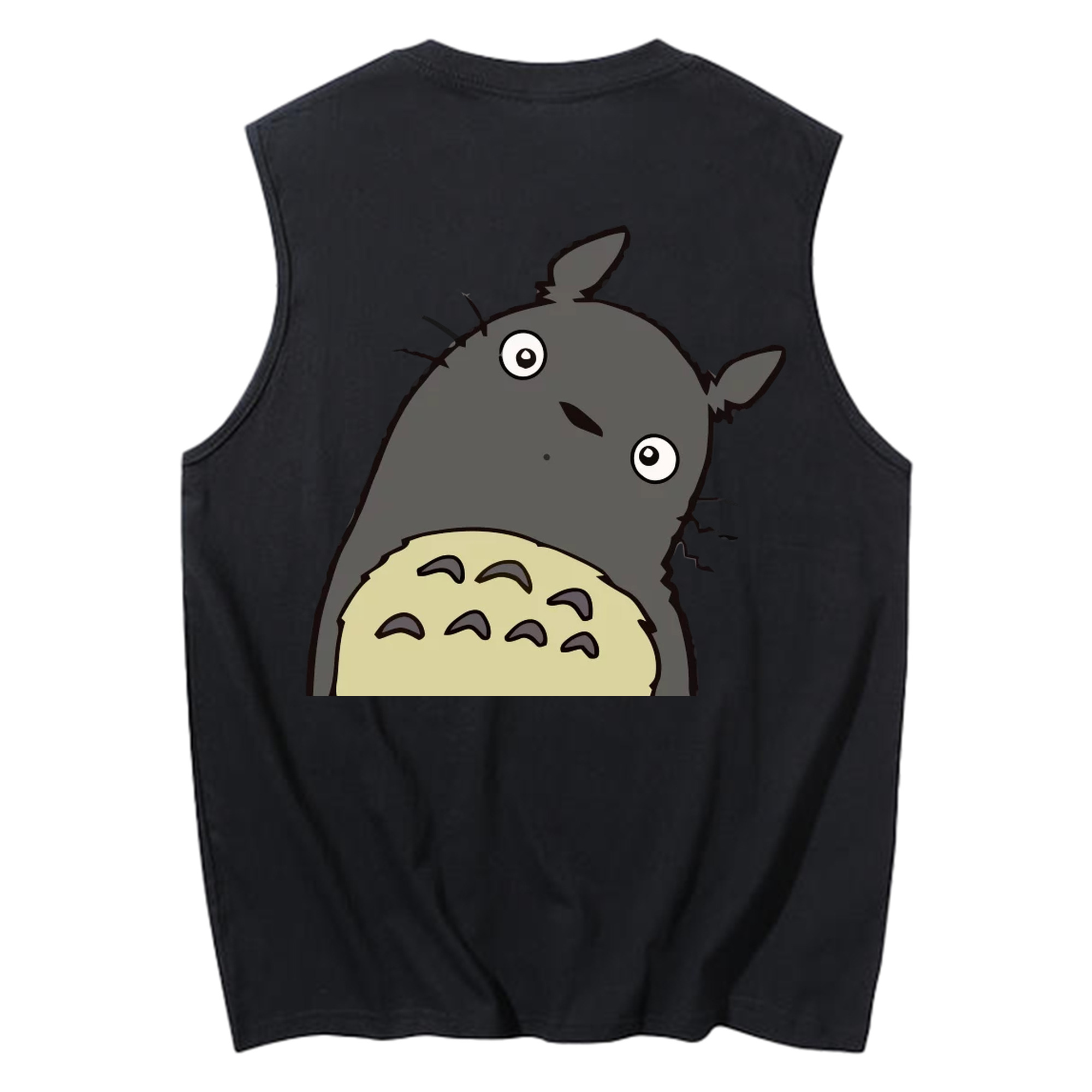 （画像用） となりのトトロ 草壁メイ 草壁サツキ My Neighbor Totoro Satsuki Kusakabe Mei Kusakabe コットン100％タンクトップ（背面プリント）
