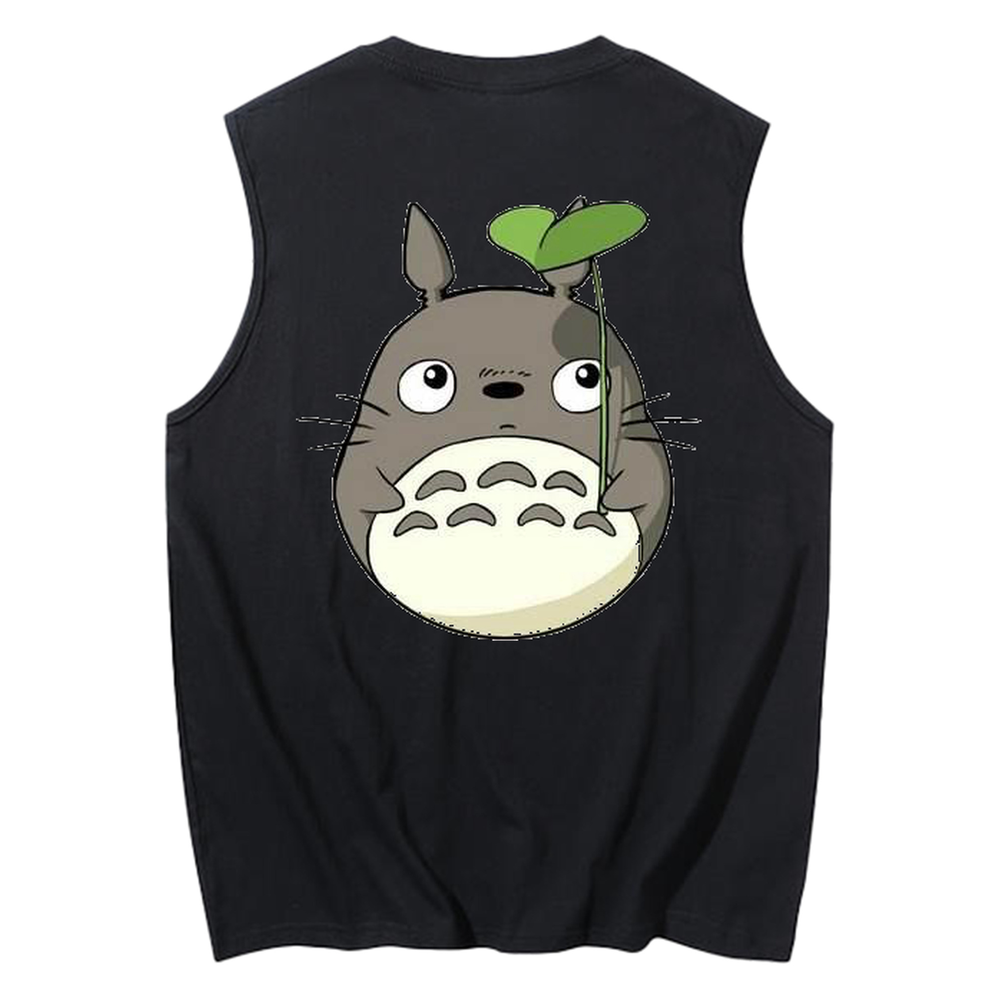 （画像用） となりのトトロ 草壁メイ 草壁サツキ My Neighbor Totoro Satsuki Kusakabe Mei Kusakabe コットン100％タンクトップ（背面プリント）