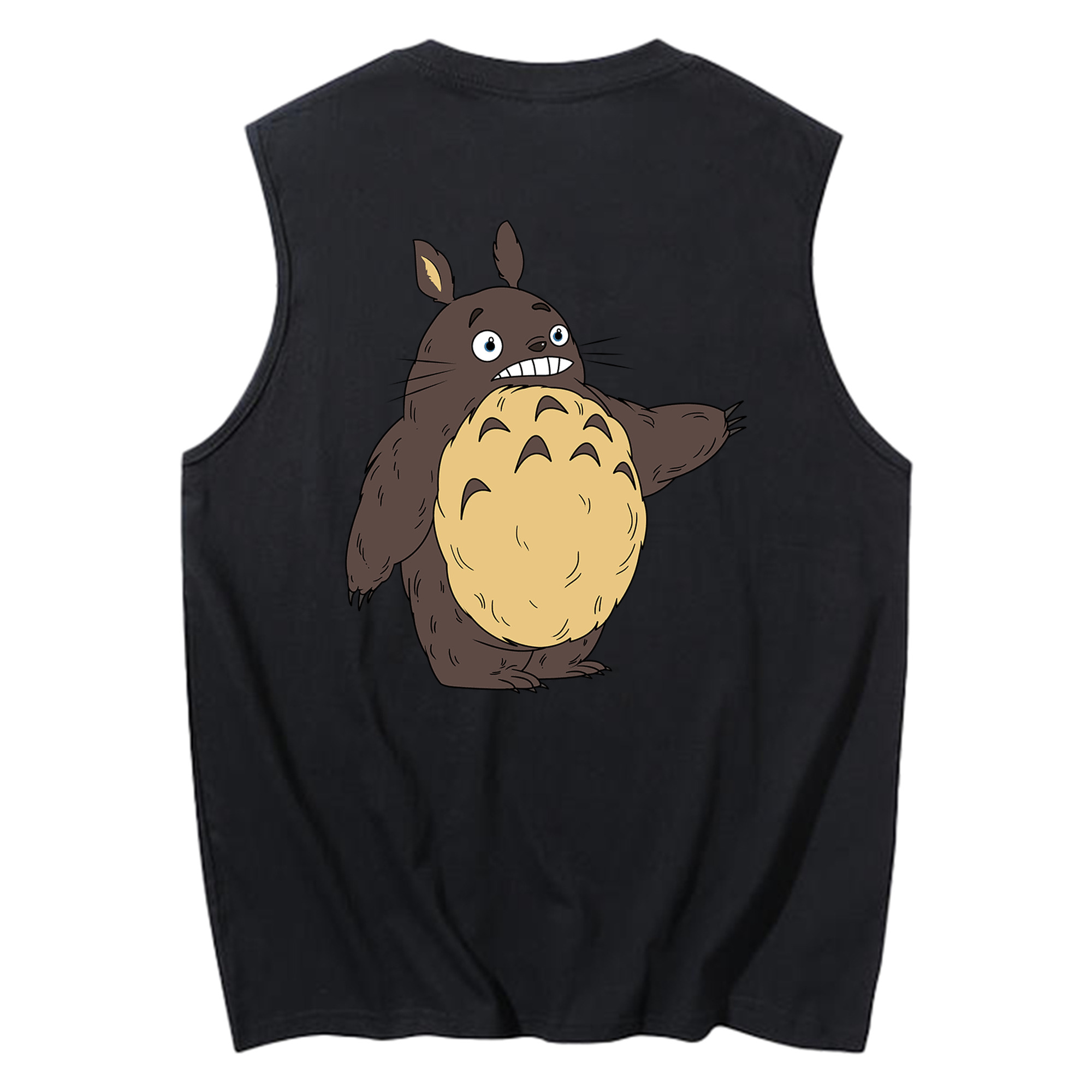 （画像用） となりのトトロ 草壁メイ 草壁サツキ My Neighbor Totoro Satsuki Kusakabe Mei Kusakabe コットン100％タンクトップ（背面プリント）