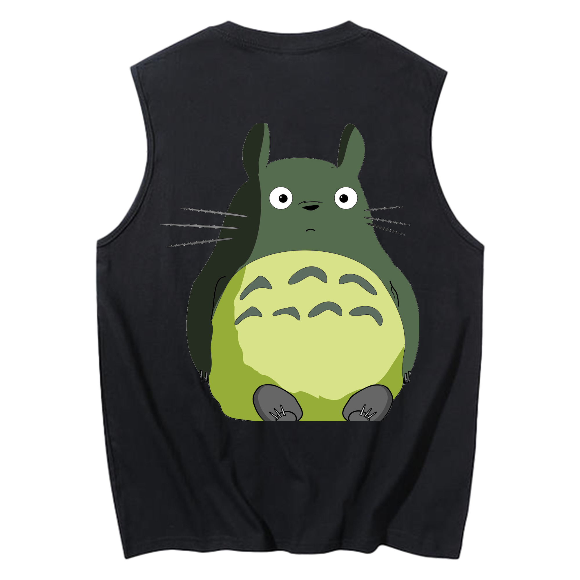 （画像用） となりのトトロ 草壁メイ 草壁サツキ My Neighbor Totoro Satsuki Kusakabe Mei Kusakabe コットン100％タンクトップ（背面プリント）