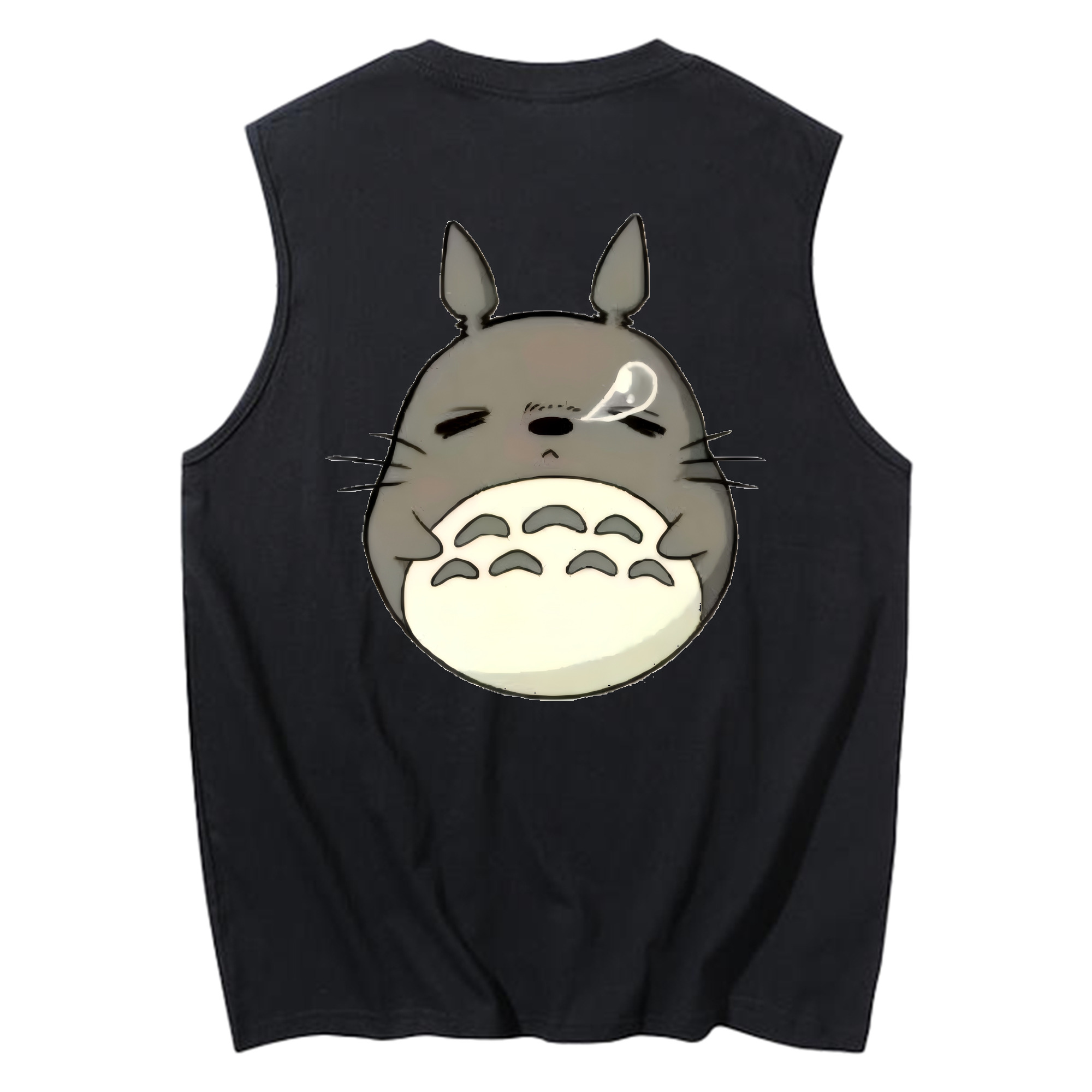 （画像用） となりのトトロ 草壁メイ 草壁サツキ My Neighbor Totoro Satsuki Kusakabe Mei Kusakabe コットン100％タンクトップ（背面プリント）
