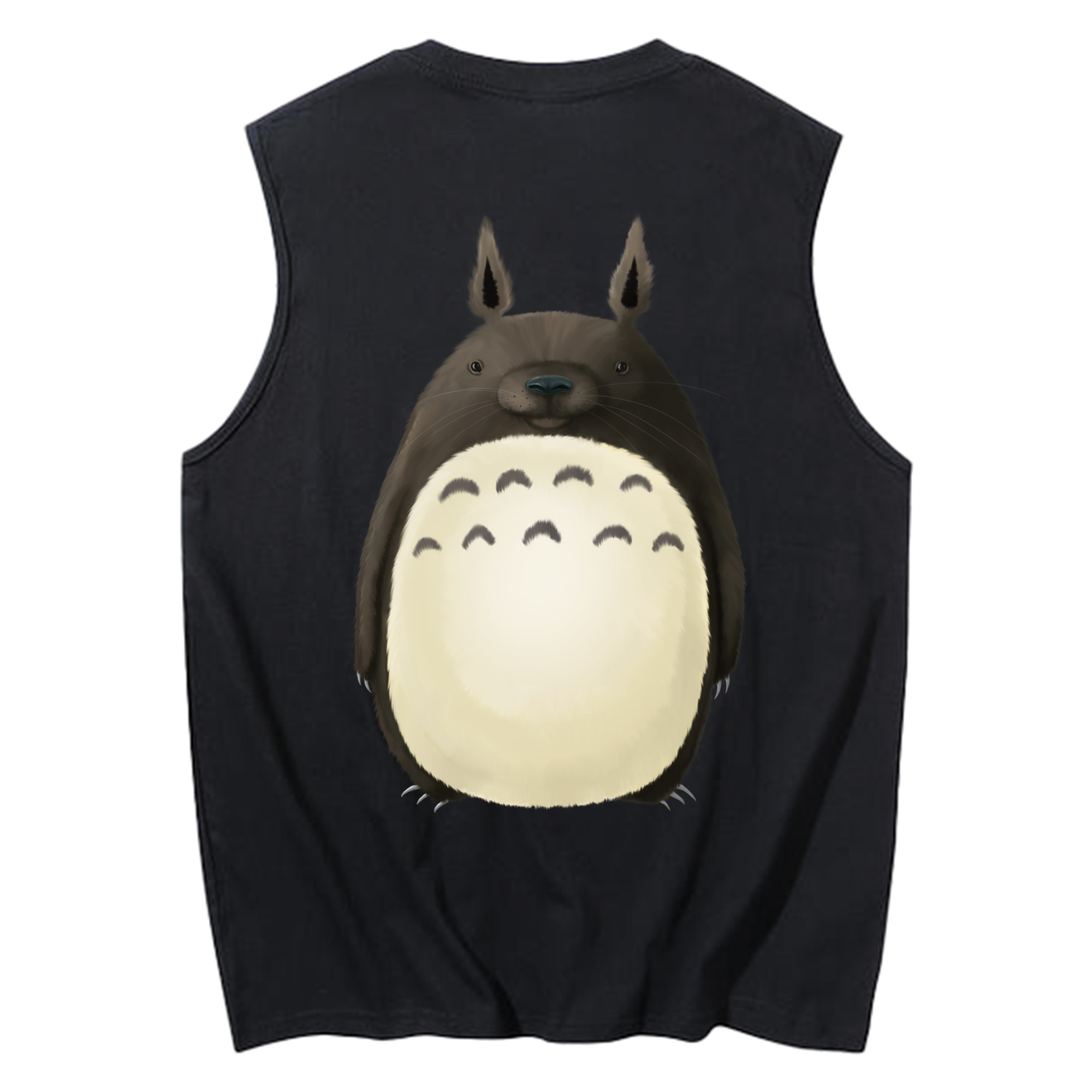（画像用） となりのトトロ 草壁メイ 草壁サツキ My Neighbor Totoro Satsuki Kusakabe Mei Kusakabe コットン100％タンクトップ（背面プリント）
