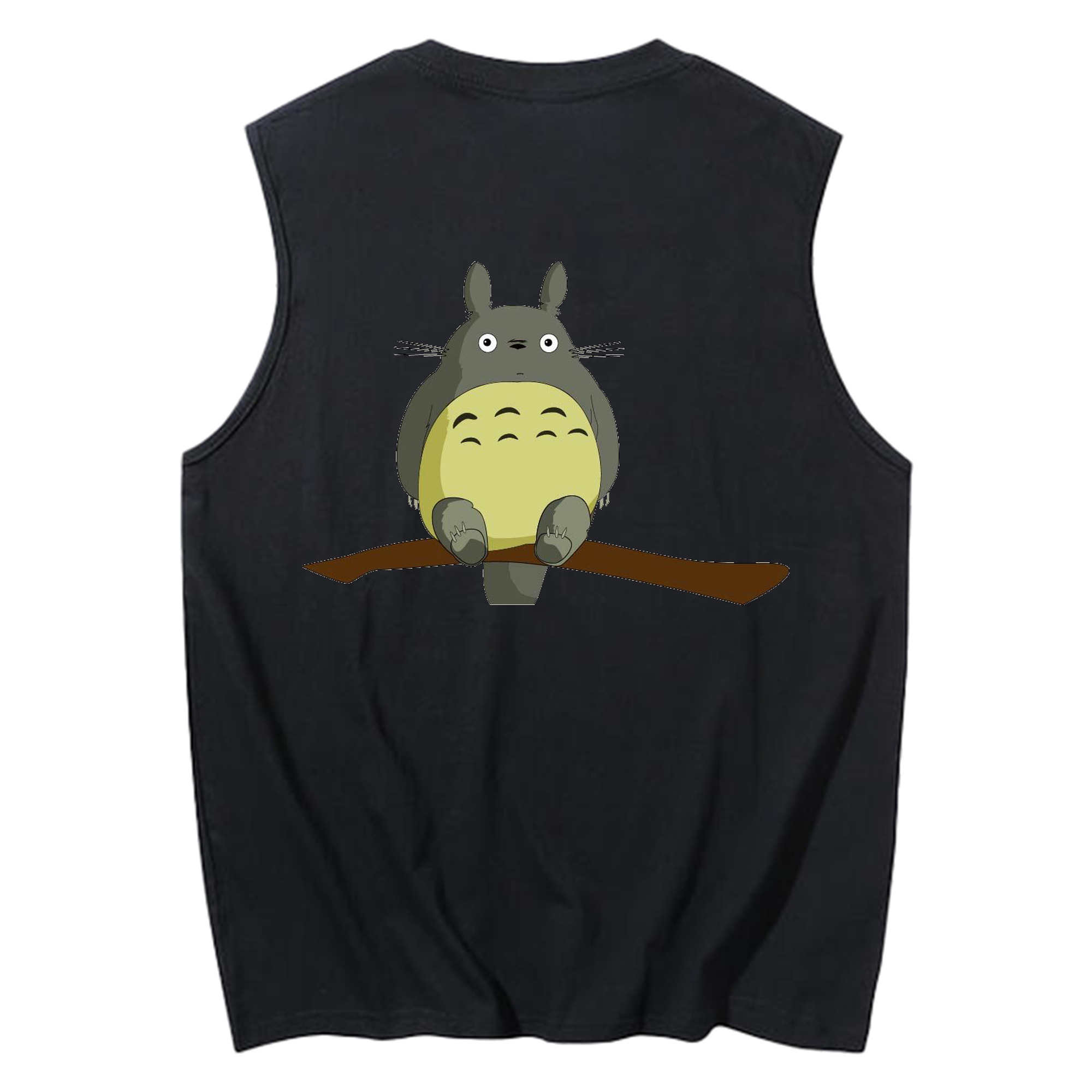 （画像用） となりのトトロ 草壁メイ 草壁サツキ My Neighbor Totoro Satsuki Kusakabe Mei Kusakabe コットン100％タンクトップ（背面プリント）
