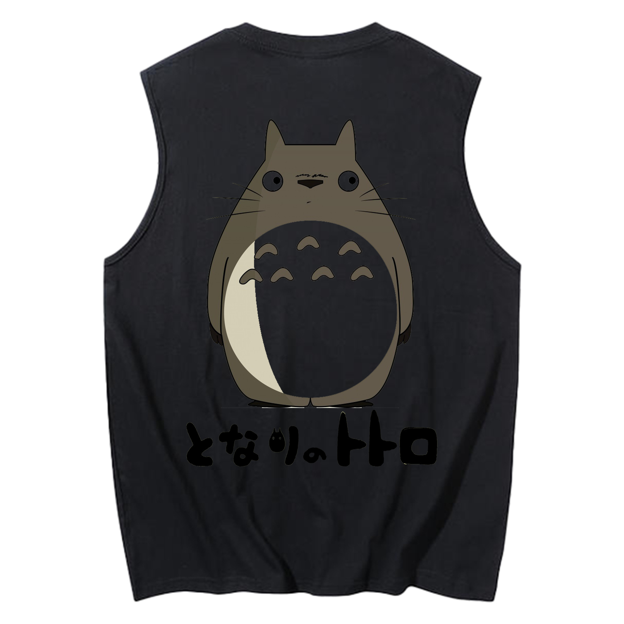 （画像用） となりのトトロ 草壁メイ 草壁サツキ My Neighbor Totoro Satsuki Kusakabe Mei Kusakabe コットン100％タンクトップ（背面プリント）