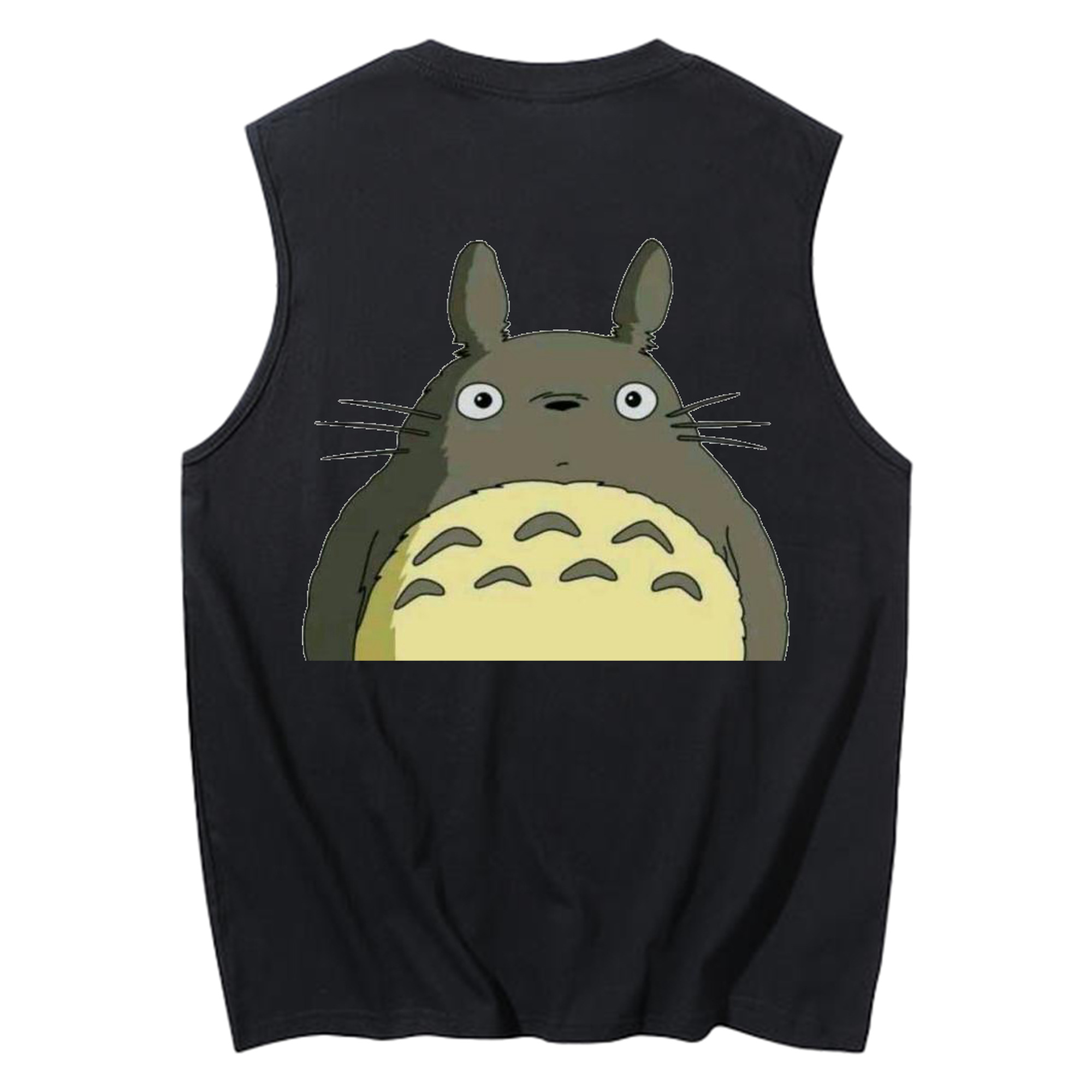 （画像用） となりのトトロ 草壁メイ 草壁サツキ My Neighbor Totoro Satsuki Kusakabe Mei Kusakabe コットン100％タンクトップ（背面プリント）