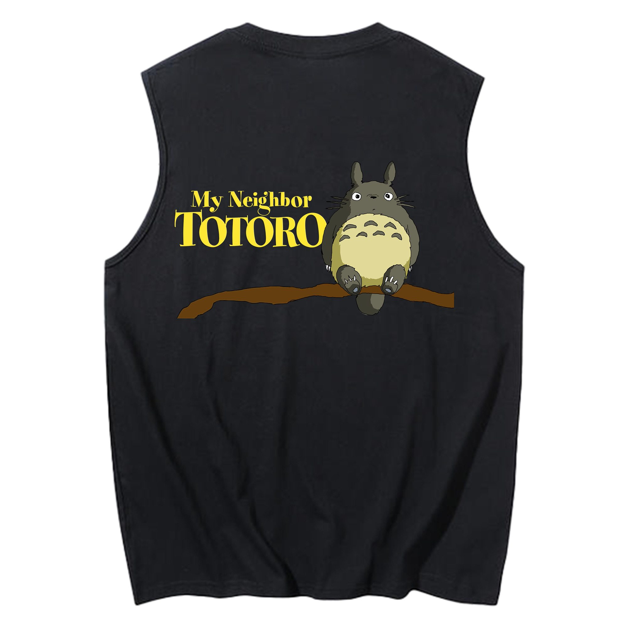 （画像用） となりのトトロ 草壁メイ 草壁サツキ My Neighbor Totoro Satsuki Kusakabe Mei Kusakabe コットン100％タンクトップ（背面プリント）