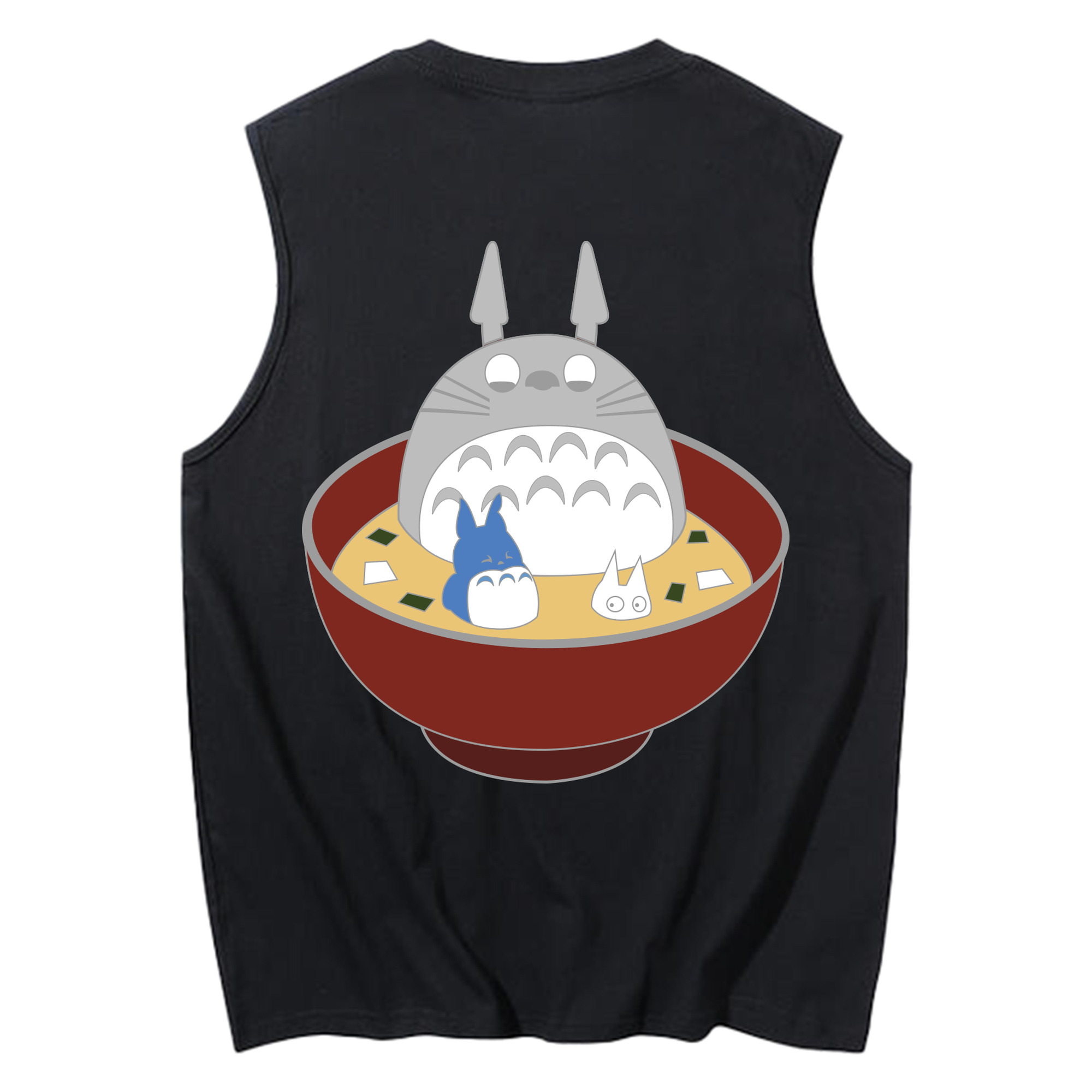（画像用） となりのトトロ 草壁メイ 草壁サツキ My Neighbor Totoro Satsuki Kusakabe Mei Kusakabe コットン100％タンクトップ（背面プリント）
