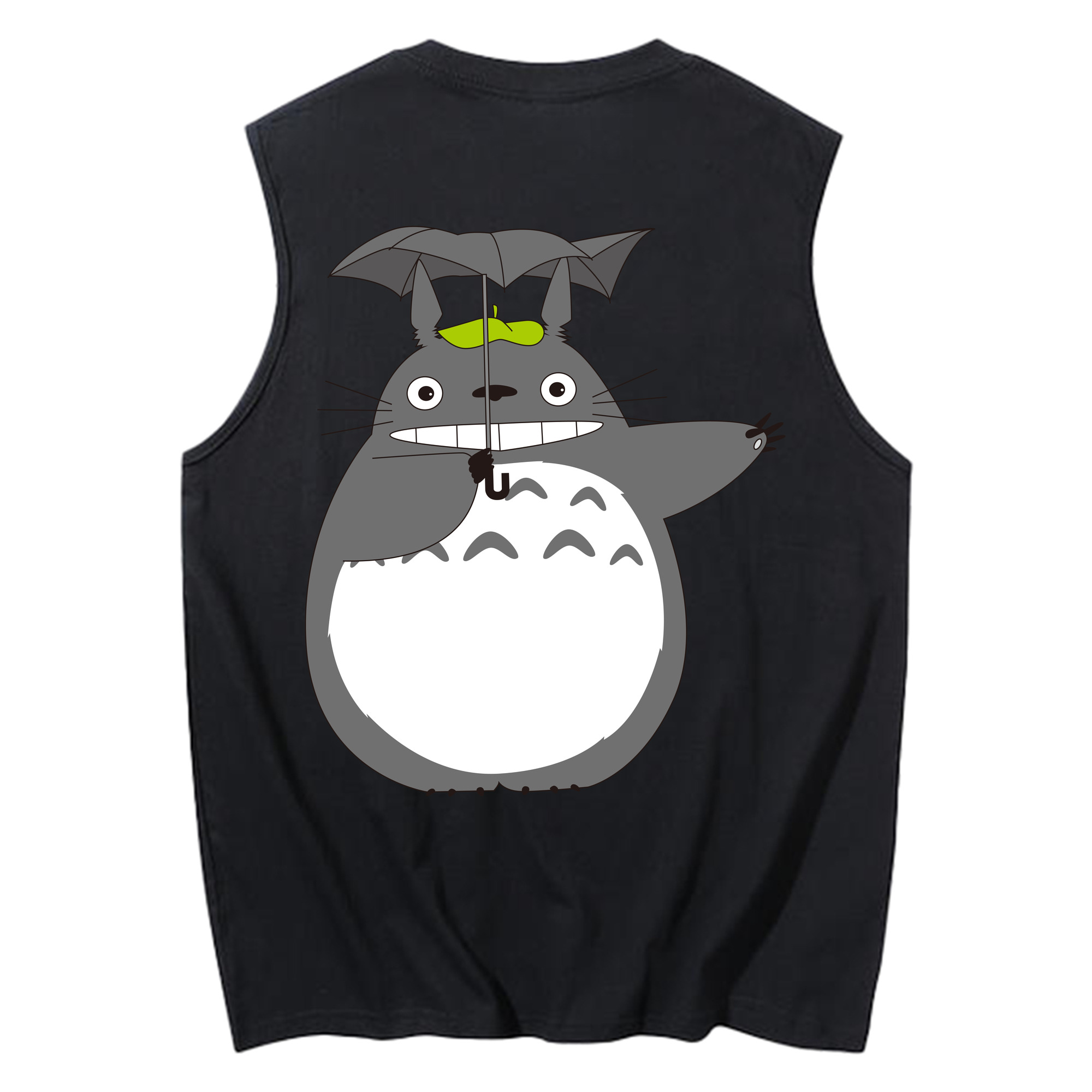 （画像用） となりのトトロ 草壁メイ 草壁サツキ My Neighbor Totoro Satsuki Kusakabe Mei Kusakabe コットン100％タンクトップ（背面プリント）