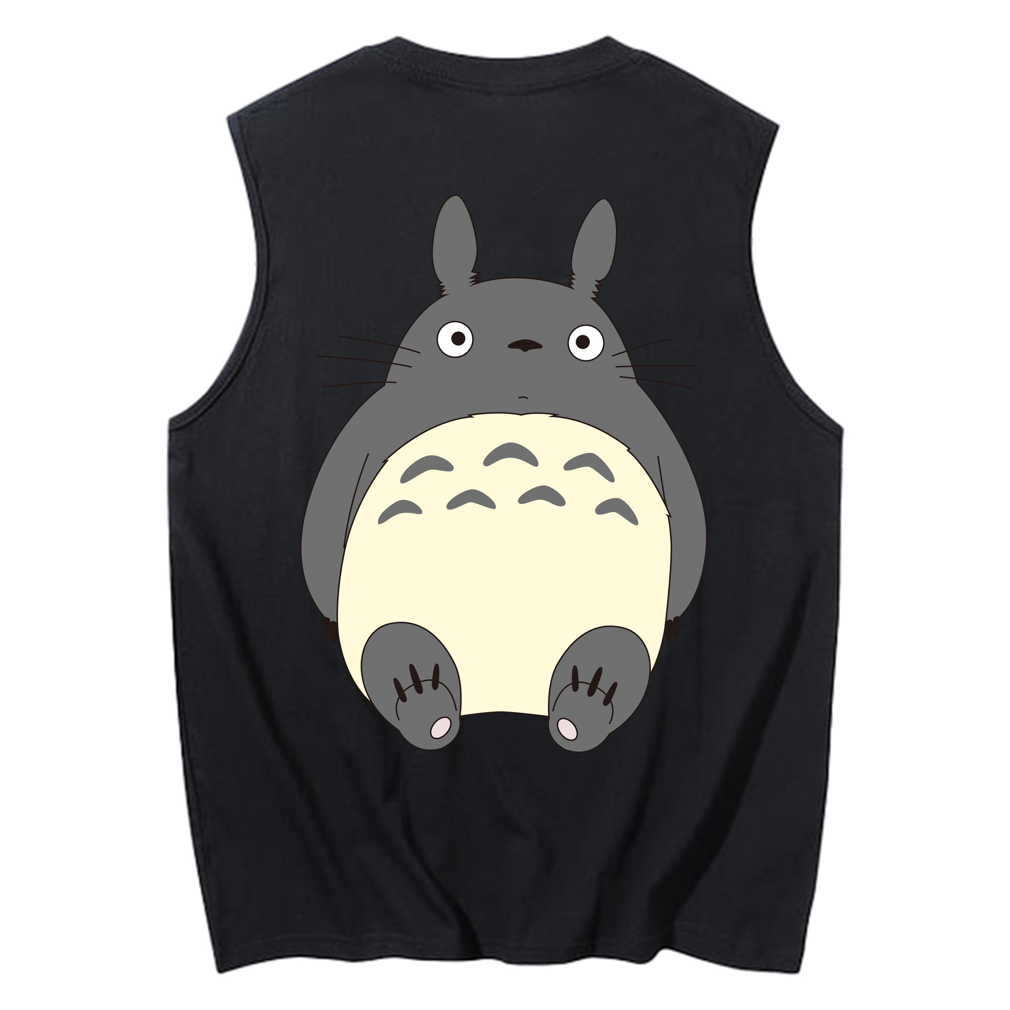 （画像用） となりのトトロ 草壁メイ 草壁サツキ My Neighbor Totoro Satsuki Kusakabe Mei Kusakabe コットン100％タンクトップ（背面プリント）