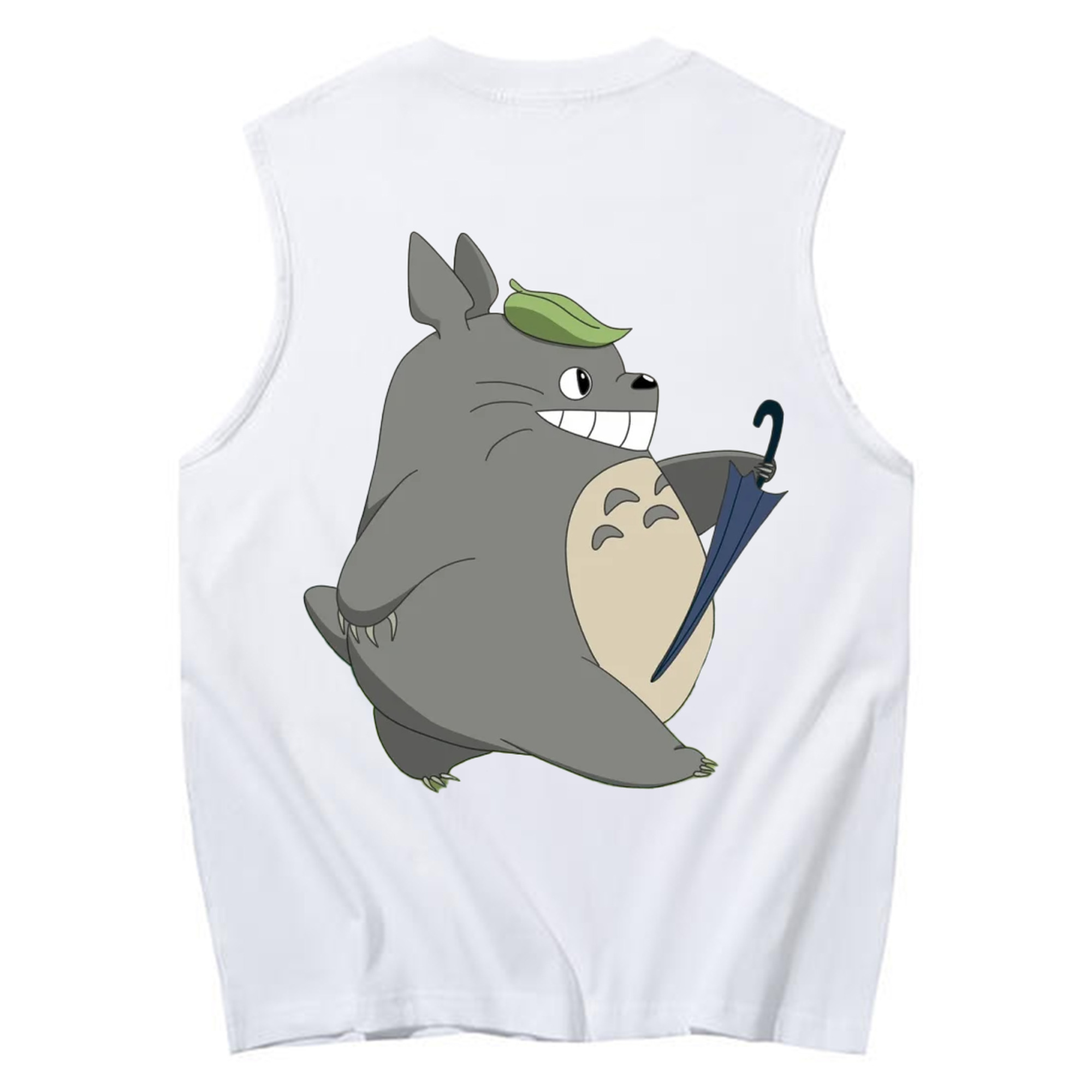 （画像用） となりのトトロ 草壁メイ 草壁サツキ My Neighbor Totoro Satsuki Kusakabe Mei Kusakabe コットン100％タンクトップ（背面プリント）