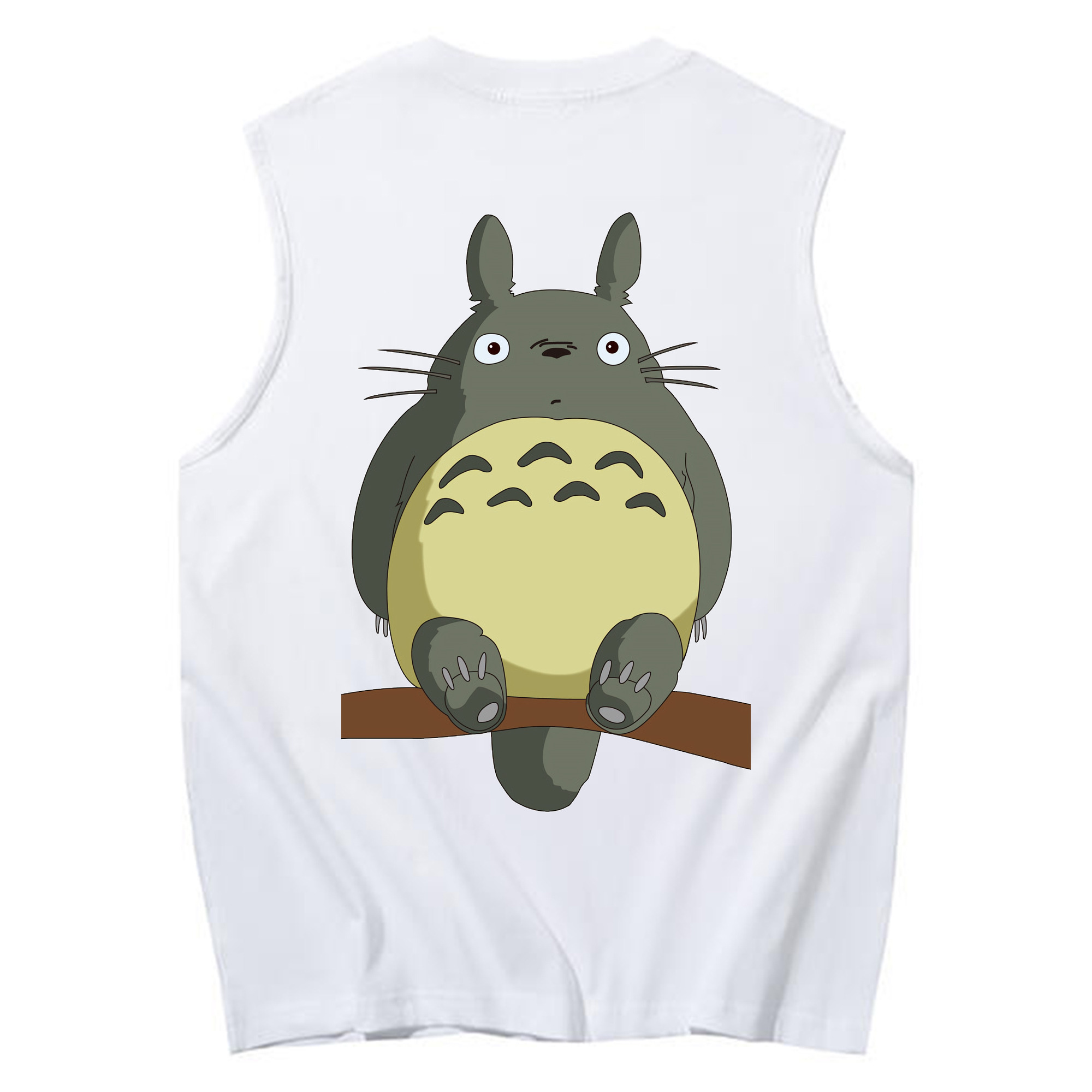 （画像用） となりのトトロ 草壁メイ 草壁サツキ My Neighbor Totoro Satsuki Kusakabe Mei Kusakabe コットン100％タンクトップ（背面プリント）