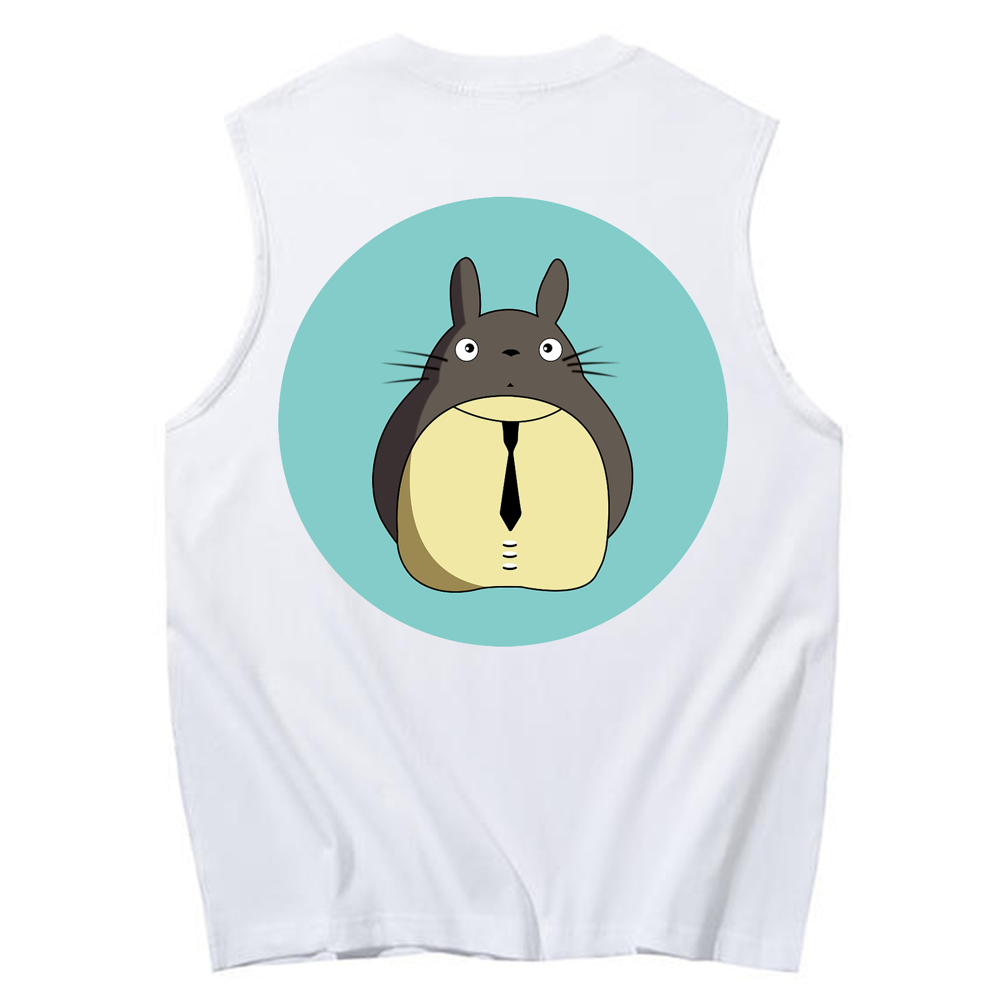 （画像用） となりのトトロ 草壁メイ 草壁サツキ My Neighbor Totoro Satsuki Kusakabe Mei Kusakabe コットン100％タンクトップ（背面プリント）
