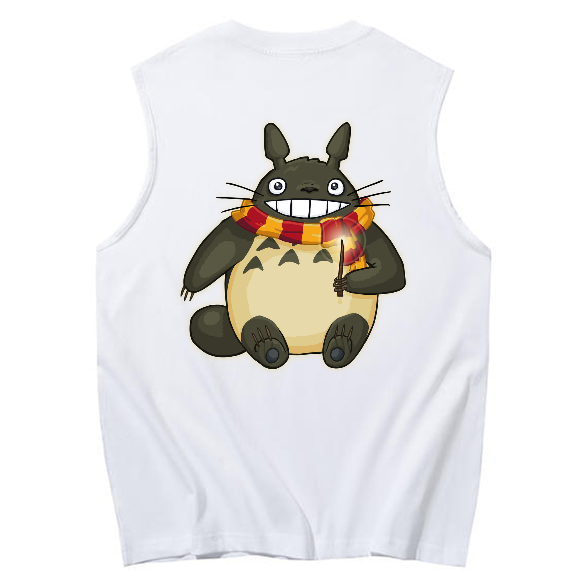 （画像用） となりのトトロ 草壁メイ 草壁サツキ My Neighbor Totoro Satsuki Kusakabe Mei Kusakabe コットン100％タンクトップ（背面プリント）