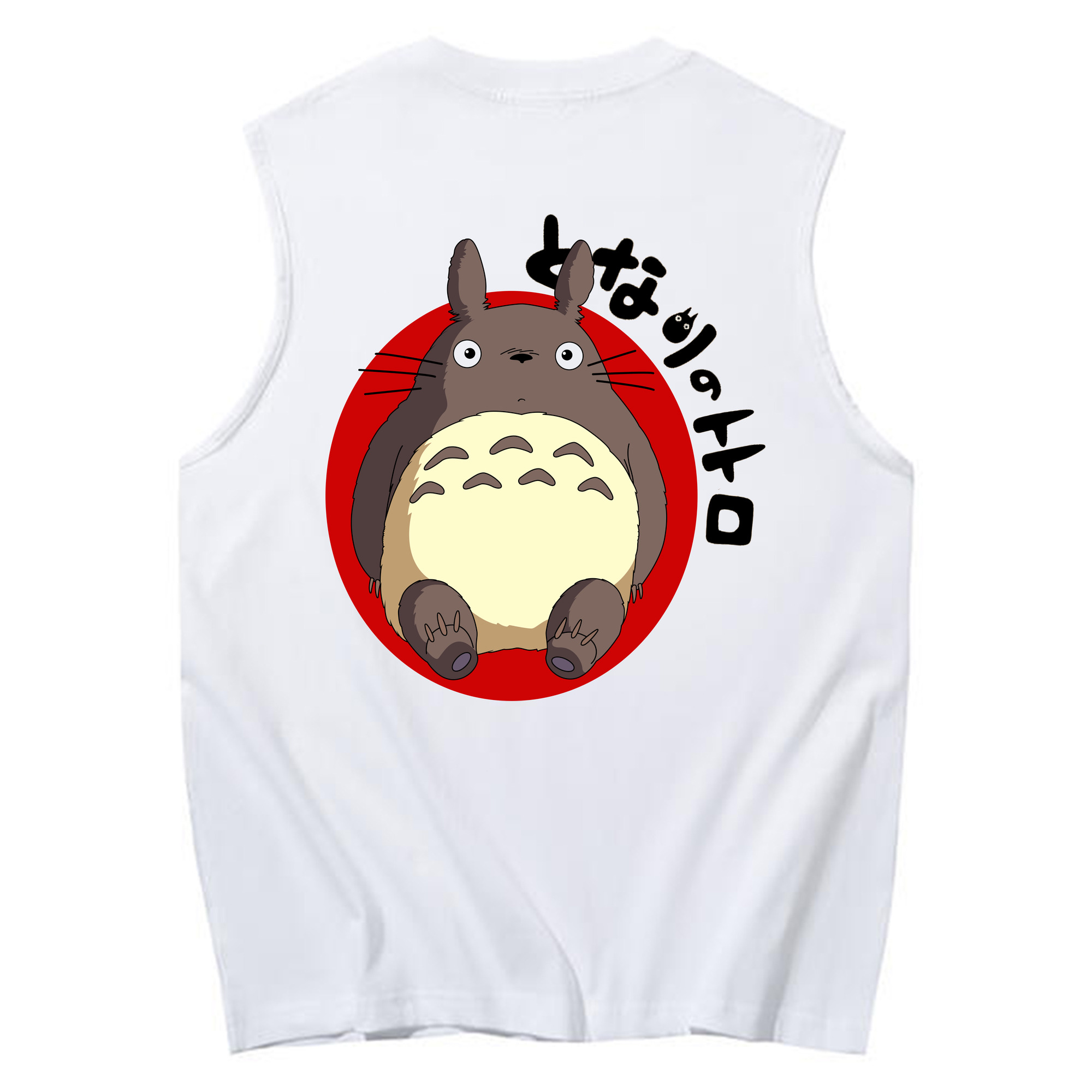 （画像用） となりのトトロ 草壁メイ 草壁サツキ My Neighbor Totoro Satsuki Kusakabe Mei Kusakabe コットン100％タンクトップ（背面プリント）