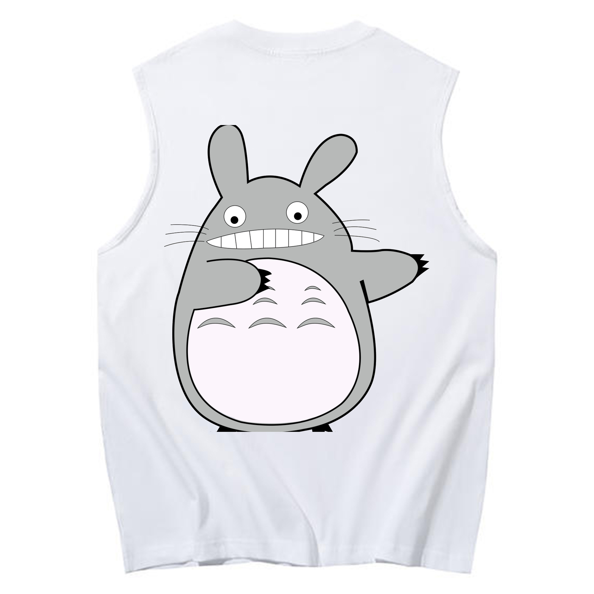 （画像用） となりのトトロ 草壁メイ 草壁サツキ My Neighbor Totoro Satsuki Kusakabe Mei Kusakabe コットン100％タンクトップ（背面プリント）