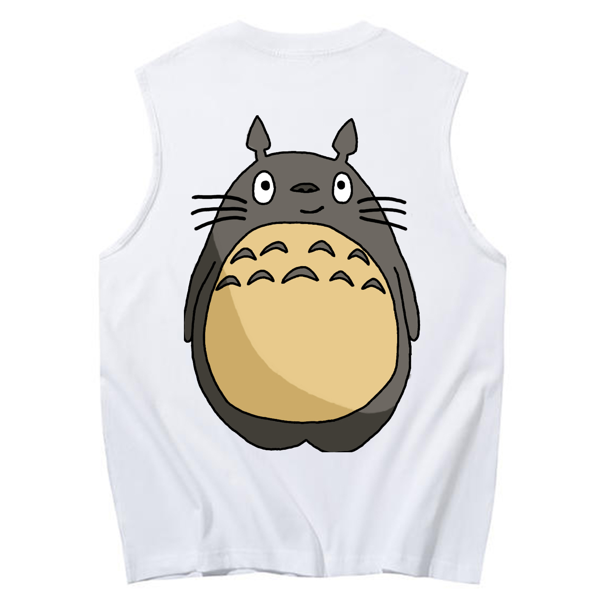 （画像用） となりのトトロ 草壁メイ 草壁サツキ My Neighbor Totoro Satsuki Kusakabe Mei Kusakabe コットン100％タンクトップ（背面プリント）