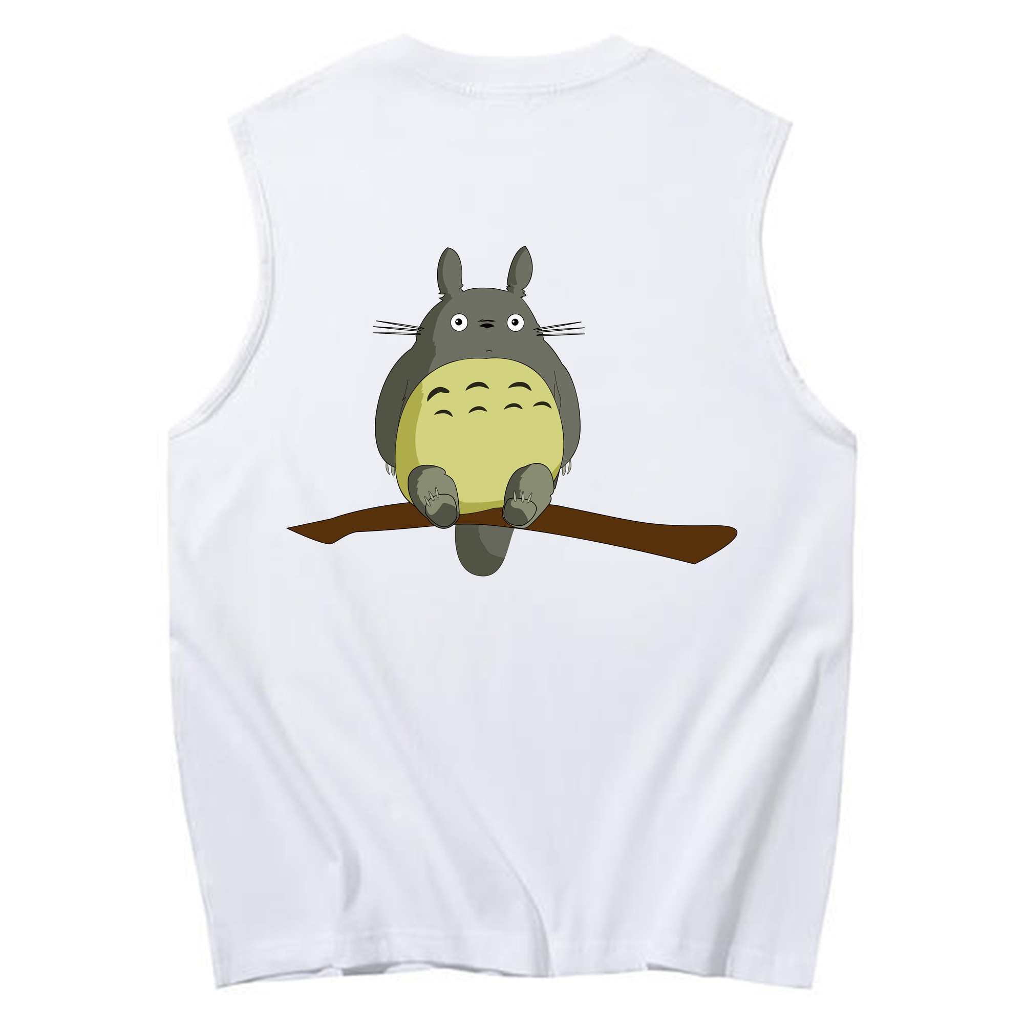 （画像用） となりのトトロ 草壁メイ 草壁サツキ My Neighbor Totoro Satsuki Kusakabe Mei Kusakabe コットン100％タンクトップ（背面プリント）