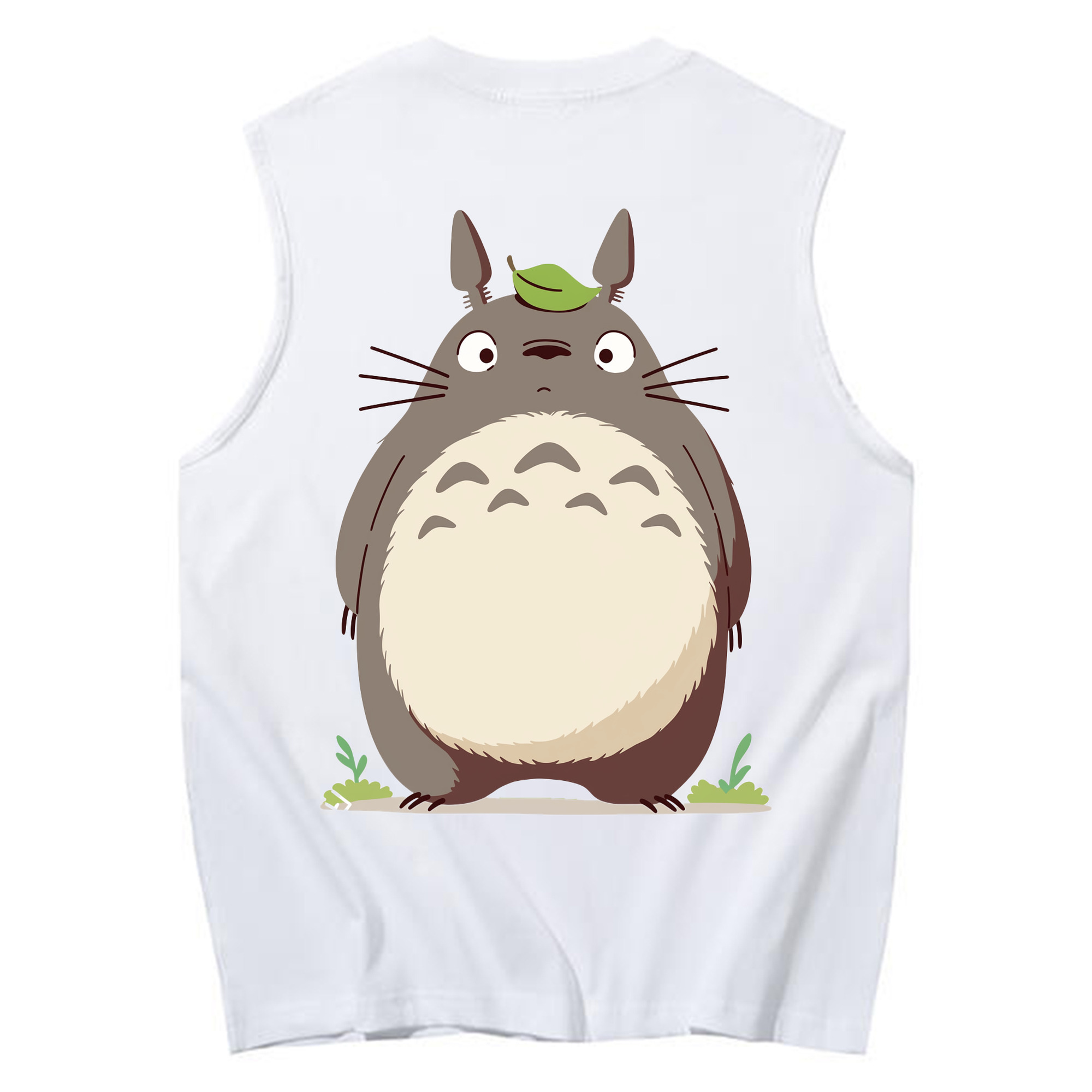 （画像用） となりのトトロ 草壁メイ 草壁サツキ My Neighbor Totoro Satsuki Kusakabe Mei Kusakabe コットン100％タンクトップ（背面プリント）