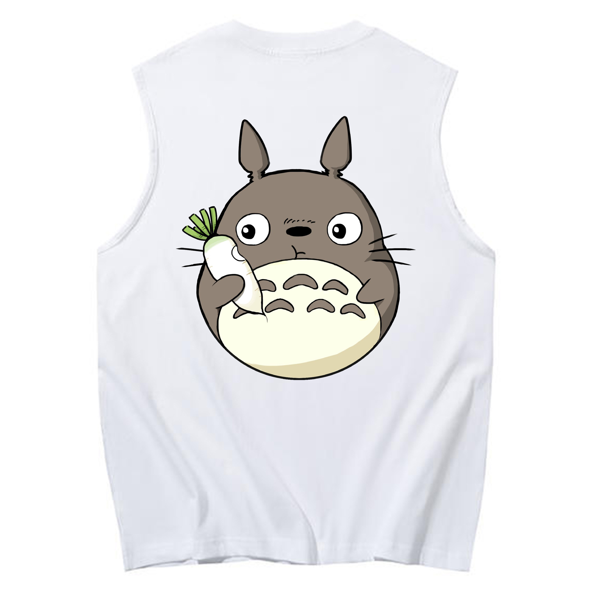 （画像用） となりのトトロ 草壁メイ 草壁サツキ My Neighbor Totoro Satsuki Kusakabe Mei Kusakabe コットン100％タンクトップ（背面プリント）