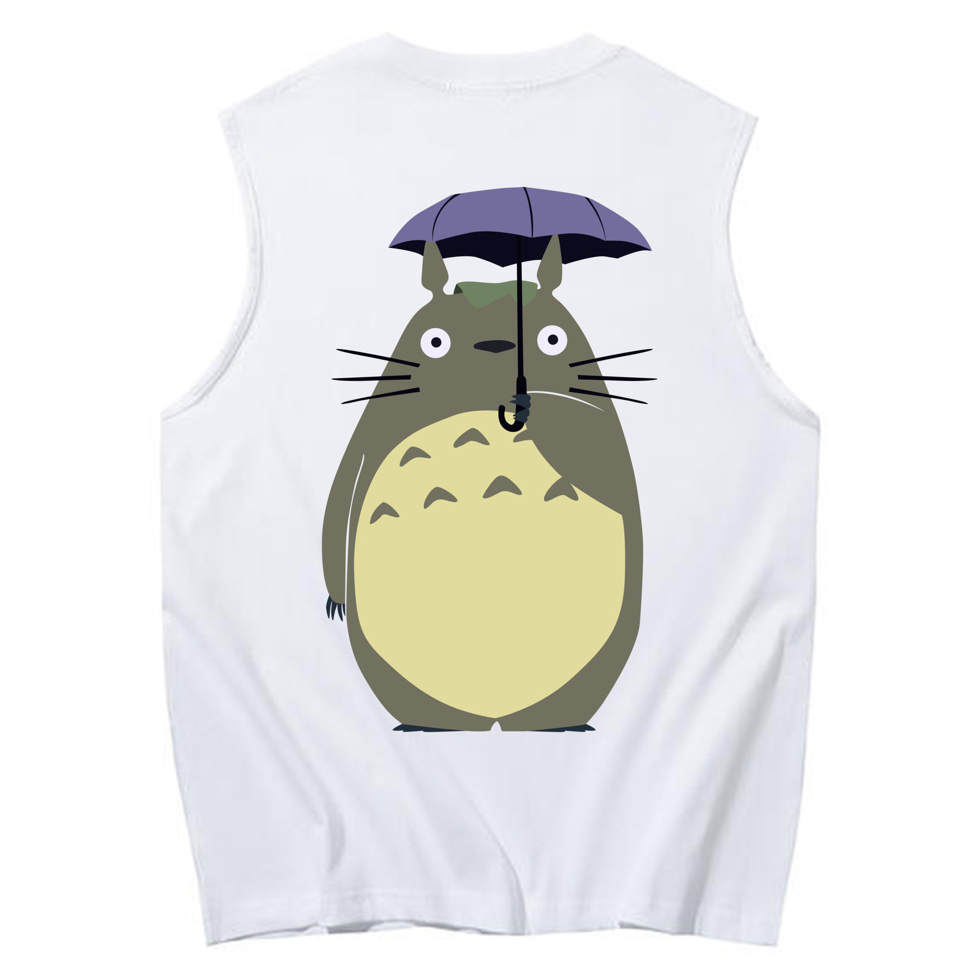 （画像用） となりのトトロ 草壁メイ 草壁サツキ My Neighbor Totoro Satsuki Kusakabe Mei Kusakabe コットン100％タンクトップ（背面プリント）