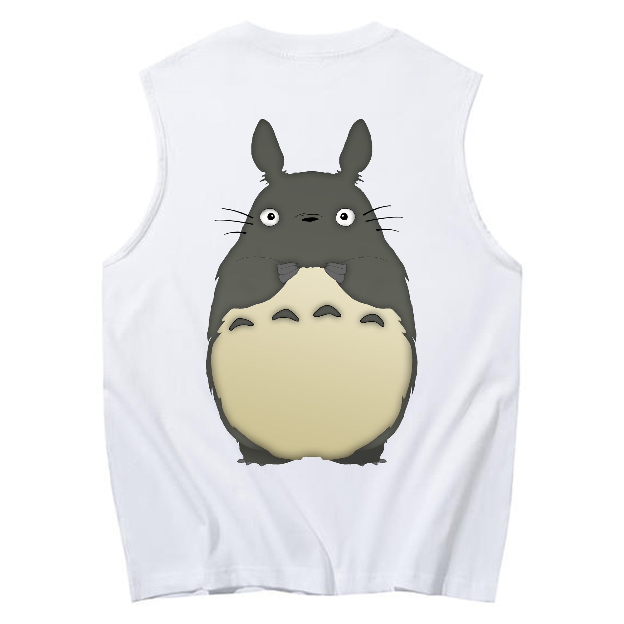 （画像用） となりのトトロ 草壁メイ 草壁サツキ My Neighbor Totoro Satsuki Kusakabe Mei Kusakabe コットン100％タンクトップ（背面プリント）