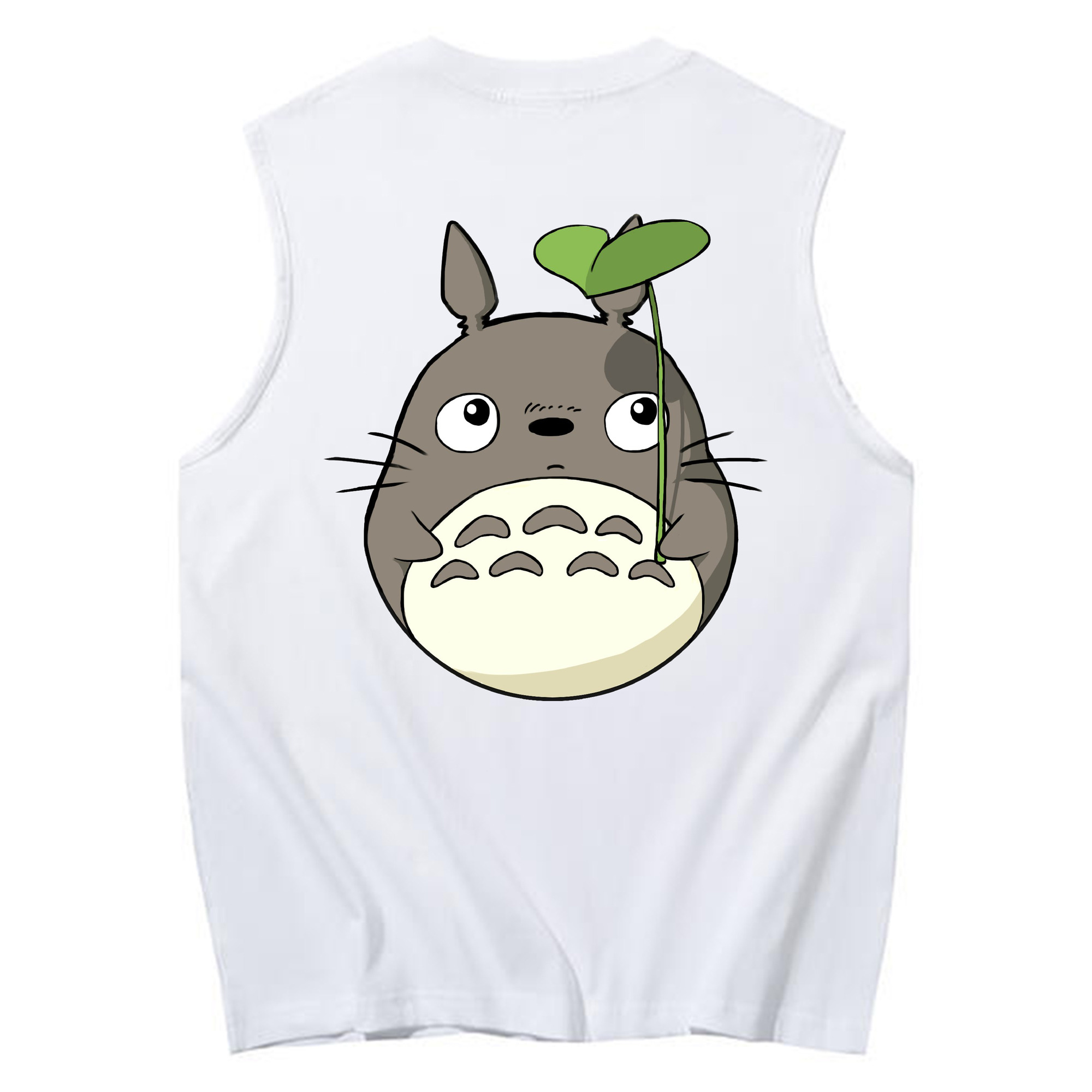 （画像用） となりのトトロ 草壁メイ 草壁サツキ My Neighbor Totoro Satsuki Kusakabe Mei Kusakabe コットン100％タンクトップ（背面プリント）