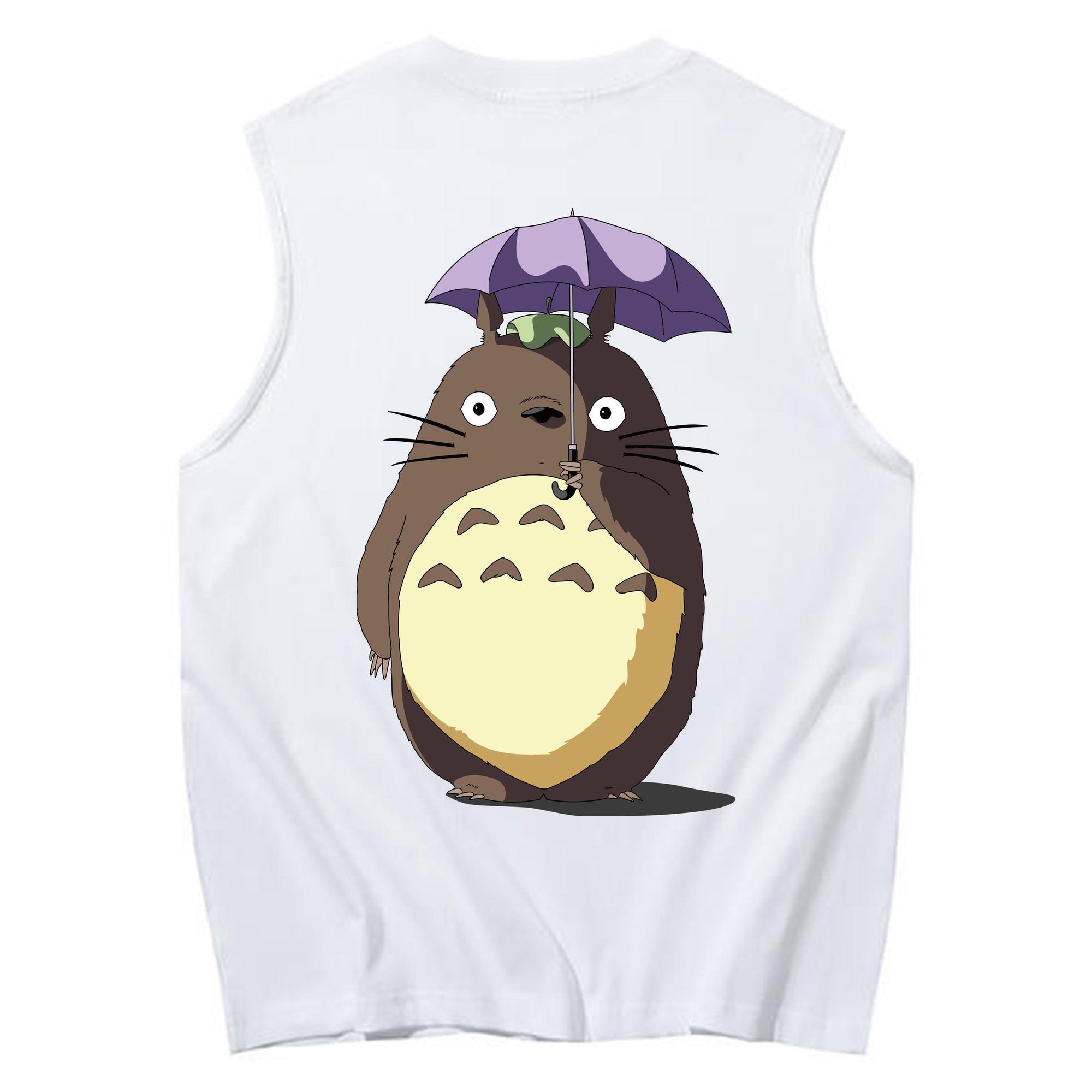 （画像用） となりのトトロ 草壁メイ 草壁サツキ My Neighbor Totoro Satsuki Kusakabe Mei Kusakabe コットン100％タンクトップ（背面プリント）