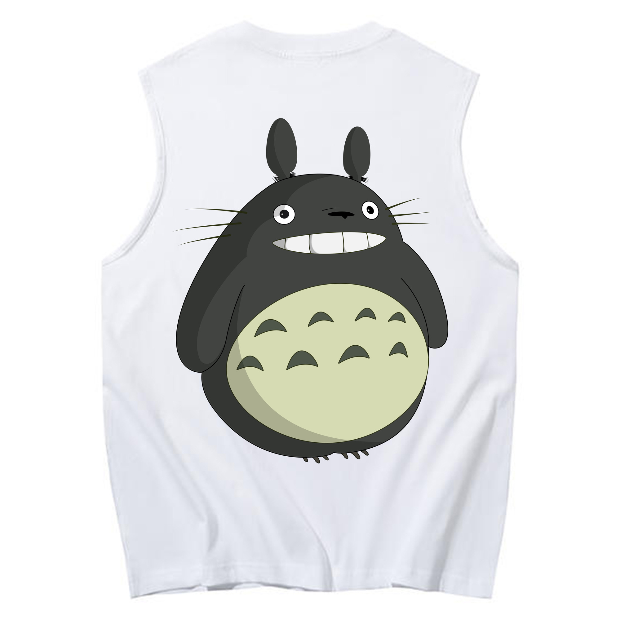 （画像用） となりのトトロ 草壁メイ 草壁サツキ My Neighbor Totoro Satsuki Kusakabe Mei Kusakabe コットン100％タンクトップ（背面プリント）