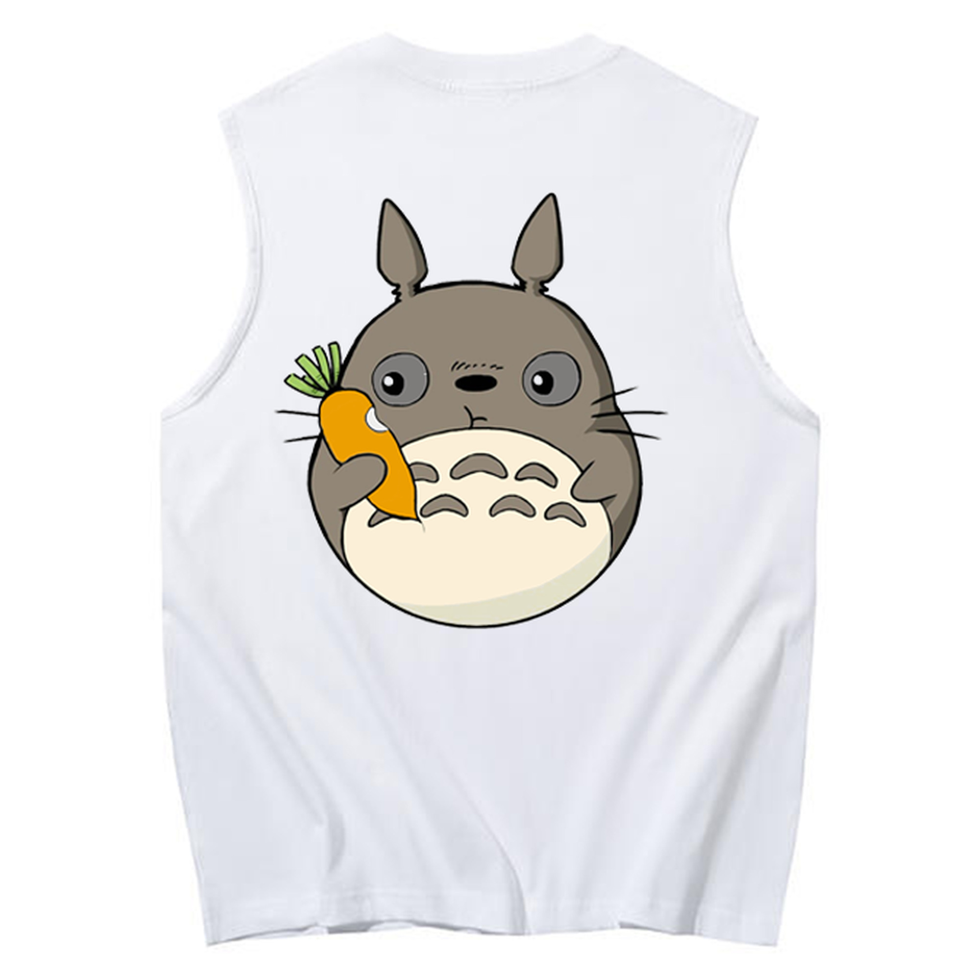（画像用） となりのトトロ 草壁メイ 草壁サツキ My Neighbor Totoro Satsuki Kusakabe Mei Kusakabe コットン100％タンクトップ（背面プリント）