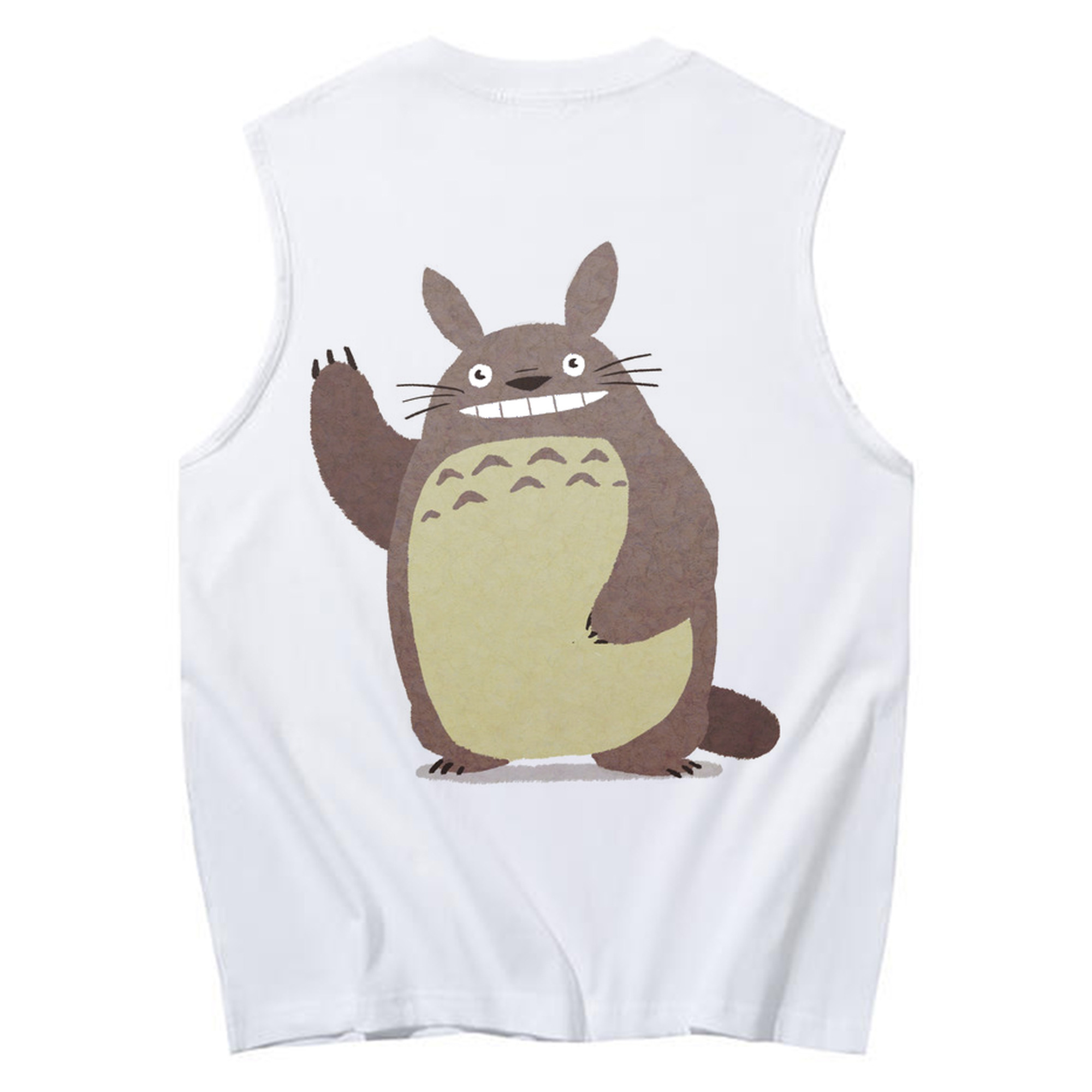 （画像用） となりのトトロ 草壁メイ 草壁サツキ My Neighbor Totoro Satsuki Kusakabe Mei Kusakabe コットン100％タンクトップ（背面プリント）