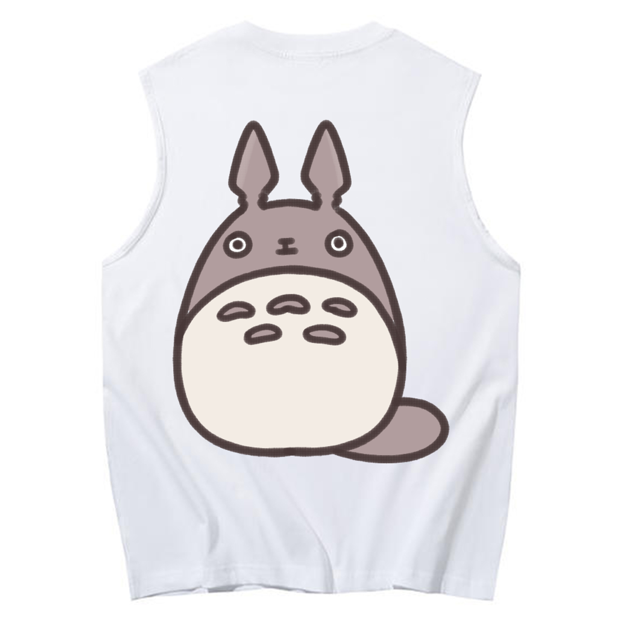 （画像用） となりのトトロ 草壁メイ 草壁サツキ My Neighbor Totoro Satsuki Kusakabe Mei Kusakabe コットン100％タンクトップ（背面プリント）