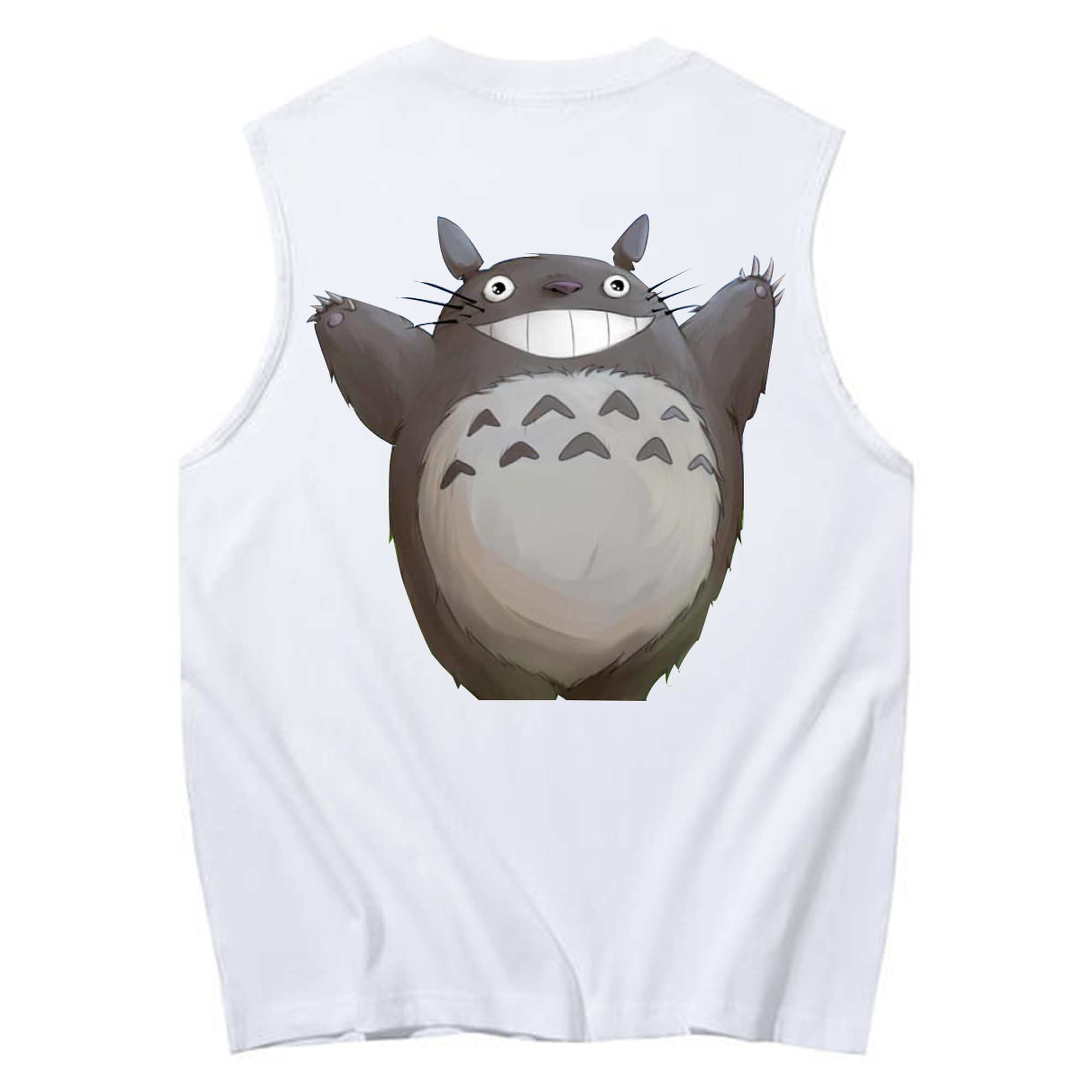 （画像用） となりのトトロ 草壁メイ 草壁サツキ My Neighbor Totoro Satsuki Kusakabe Mei Kusakabe コットン100％タンクトップ（背面プリント）