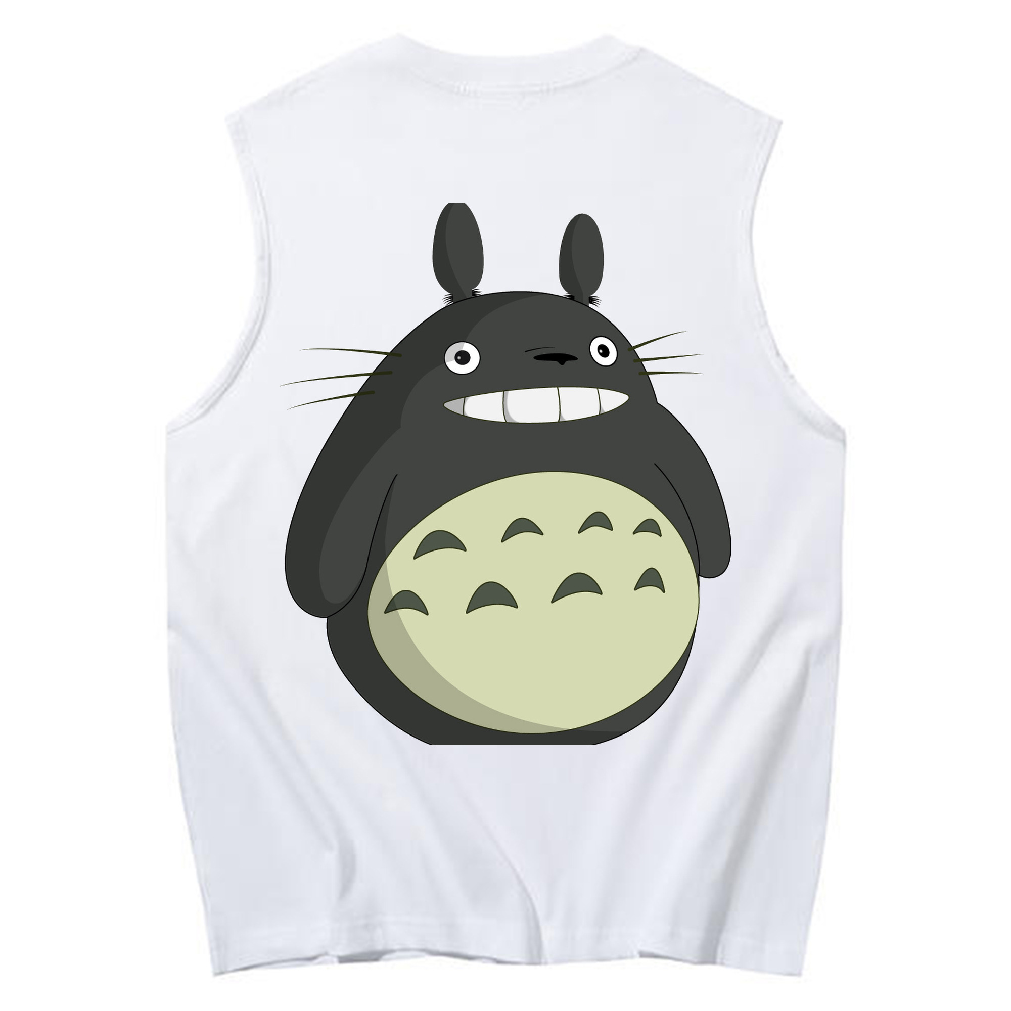 （画像用） となりのトトロ 草壁メイ 草壁サツキ My Neighbor Totoro Satsuki Kusakabe Mei Kusakabe コットン100％タンクトップ（背面プリント）