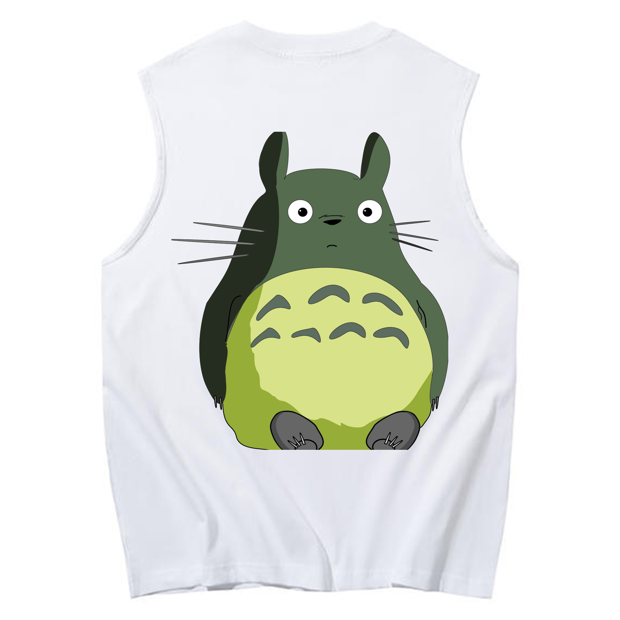 （画像用） となりのトトロ 草壁メイ 草壁サツキ My Neighbor Totoro Satsuki Kusakabe Mei Kusakabe コットン100％タンクトップ（背面プリント）