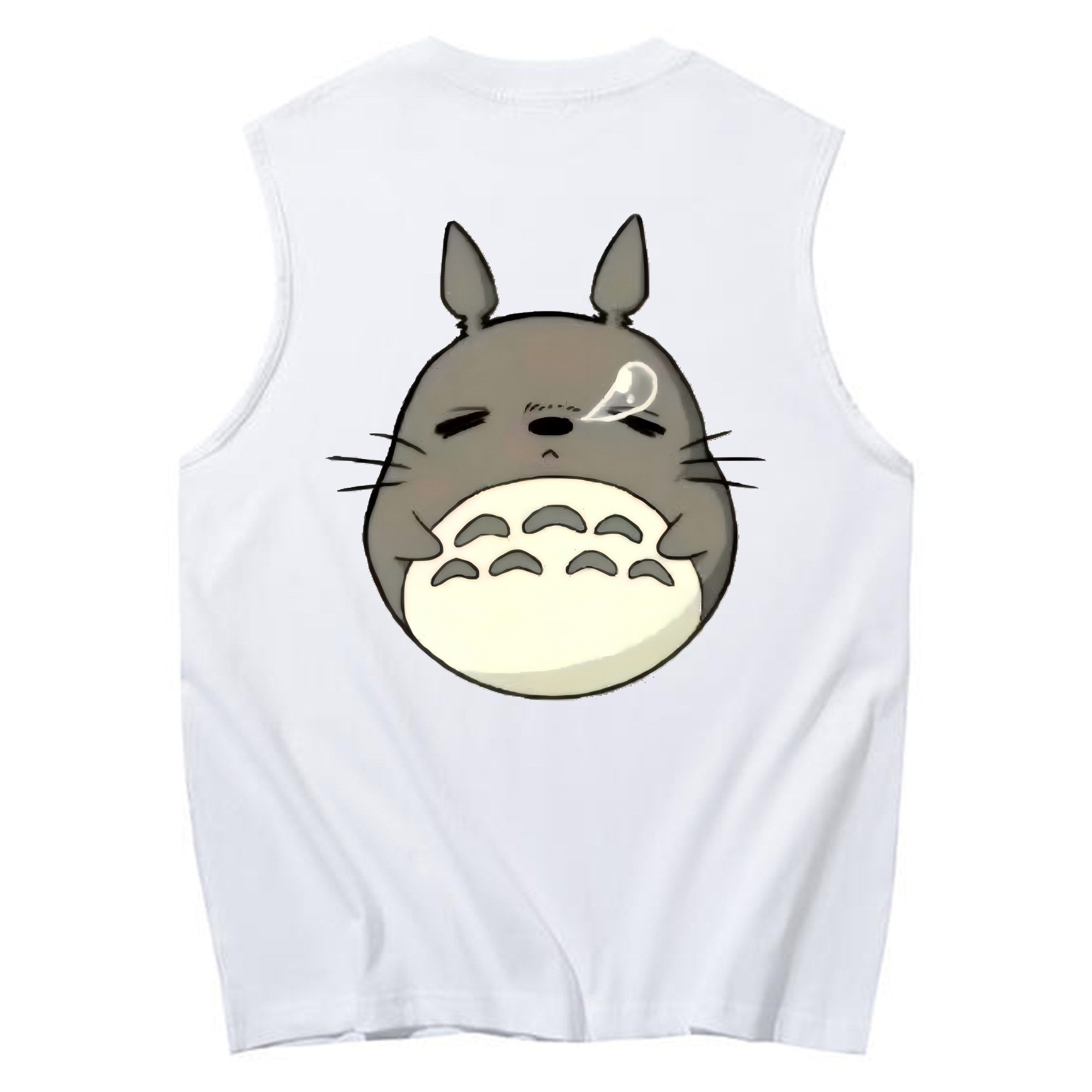 （画像用） となりのトトロ 草壁メイ 草壁サツキ My Neighbor Totoro Satsuki Kusakabe Mei Kusakabe コットン100％タンクトップ（背面プリント）