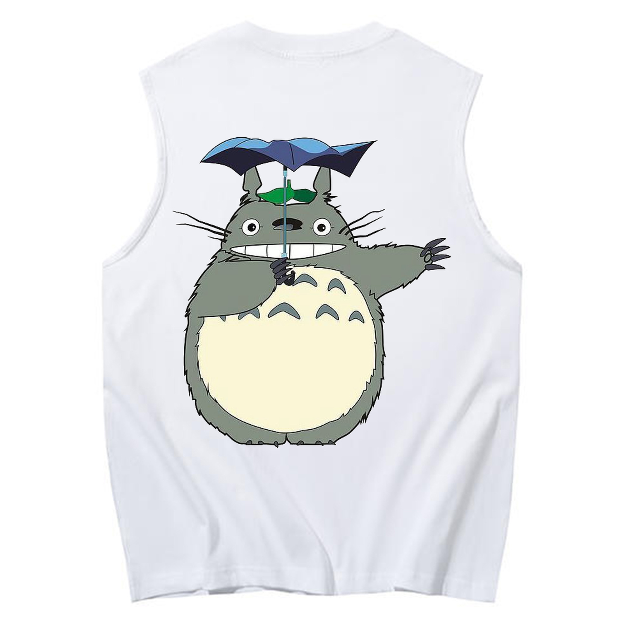 （画像用） となりのトトロ 草壁メイ 草壁サツキ My Neighbor Totoro Satsuki Kusakabe Mei Kusakabe コットン100％タンクトップ（背面プリント）