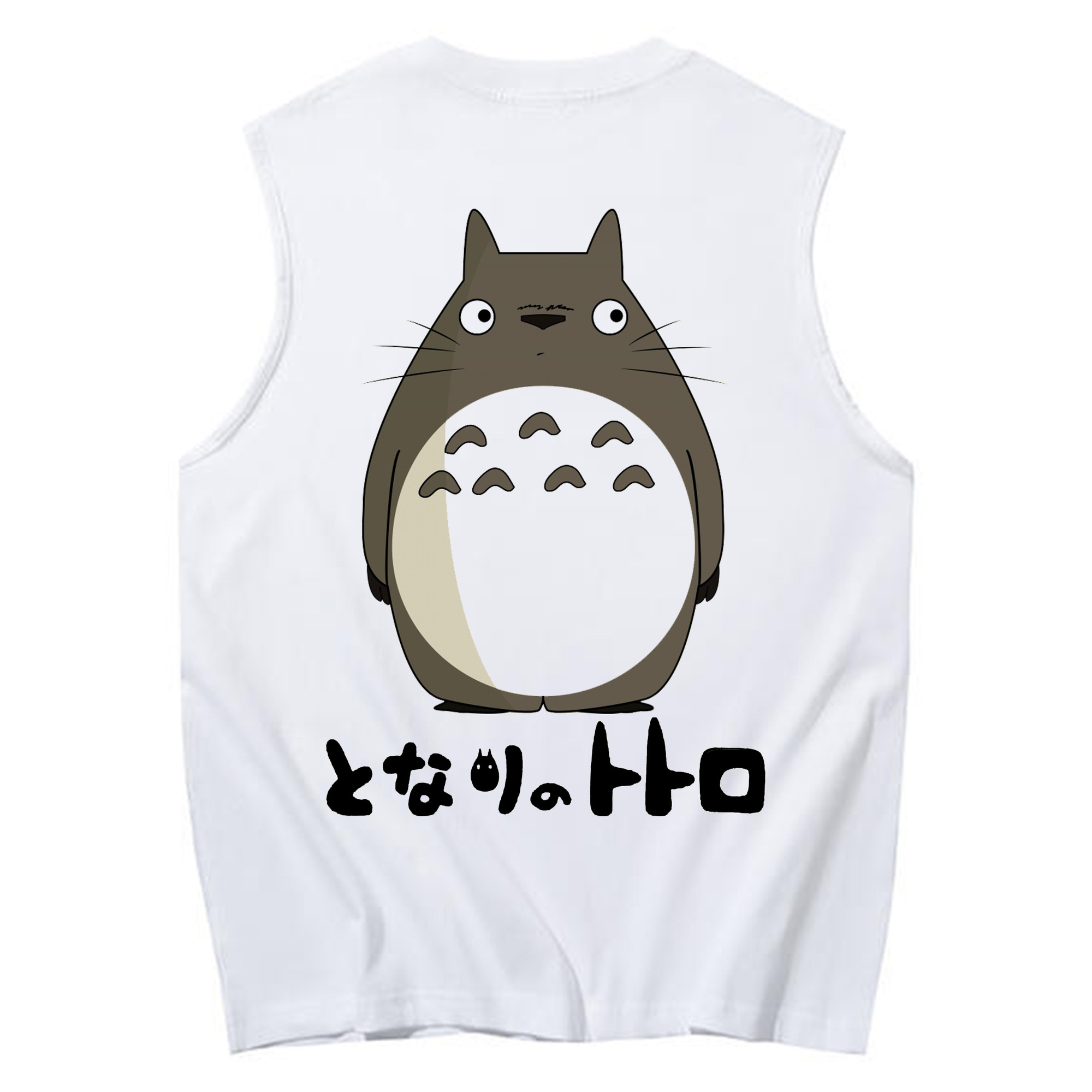 （画像用） となりのトトロ 草壁メイ 草壁サツキ My Neighbor Totoro Satsuki Kusakabe Mei Kusakabe コットン100％タンクトップ（背面プリント）
