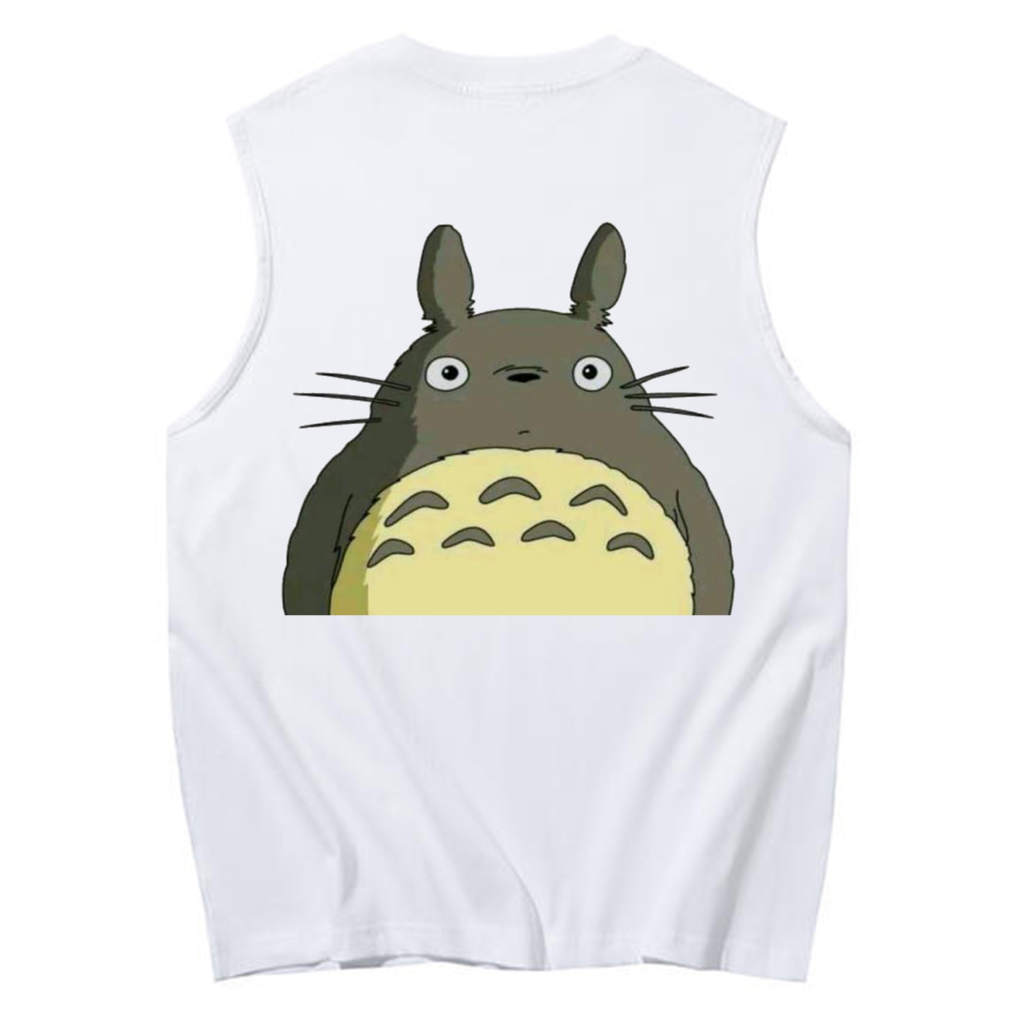 （画像用） となりのトトロ 草壁メイ 草壁サツキ My Neighbor Totoro Satsuki Kusakabe Mei Kusakabe コットン100％タンクトップ（背面プリント）