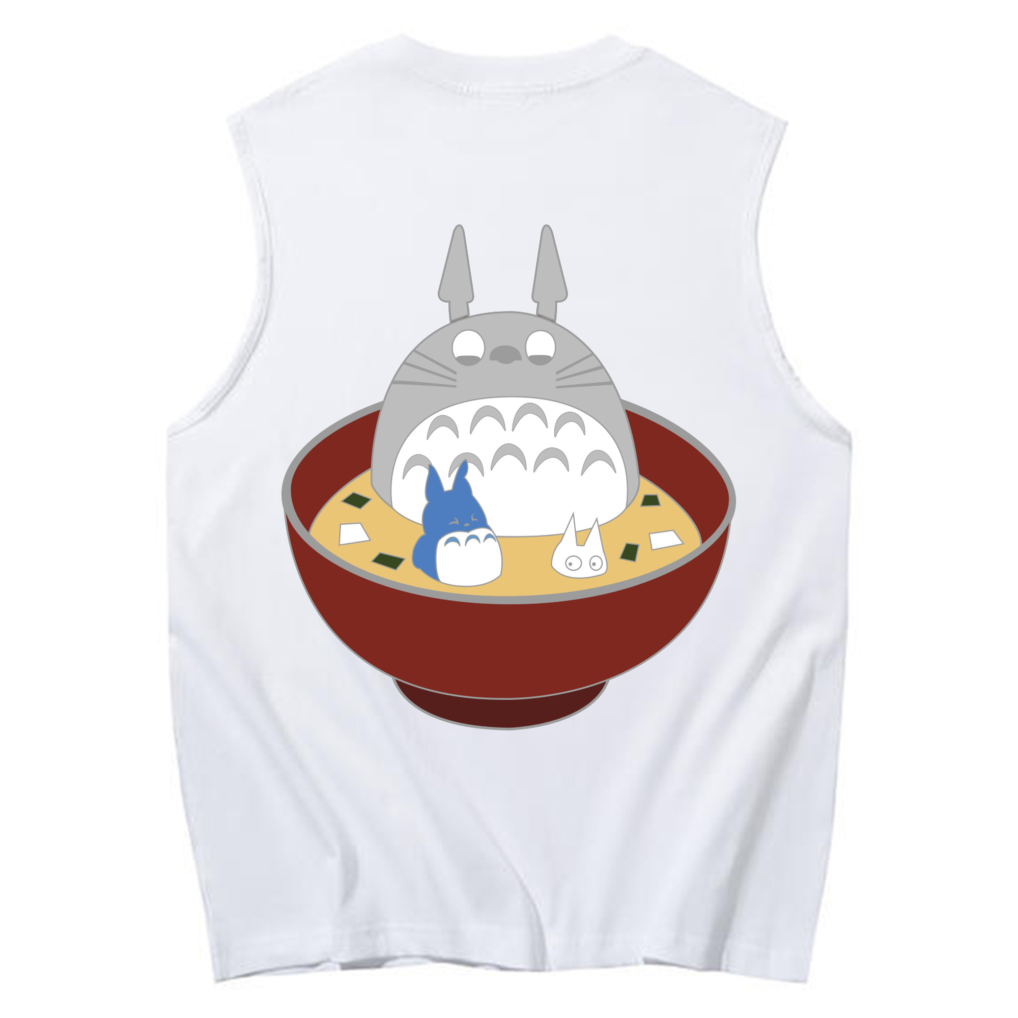 （画像用） となりのトトロ 草壁メイ 草壁サツキ My Neighbor Totoro Satsuki Kusakabe Mei Kusakabe コットン100％タンクトップ（背面プリント）