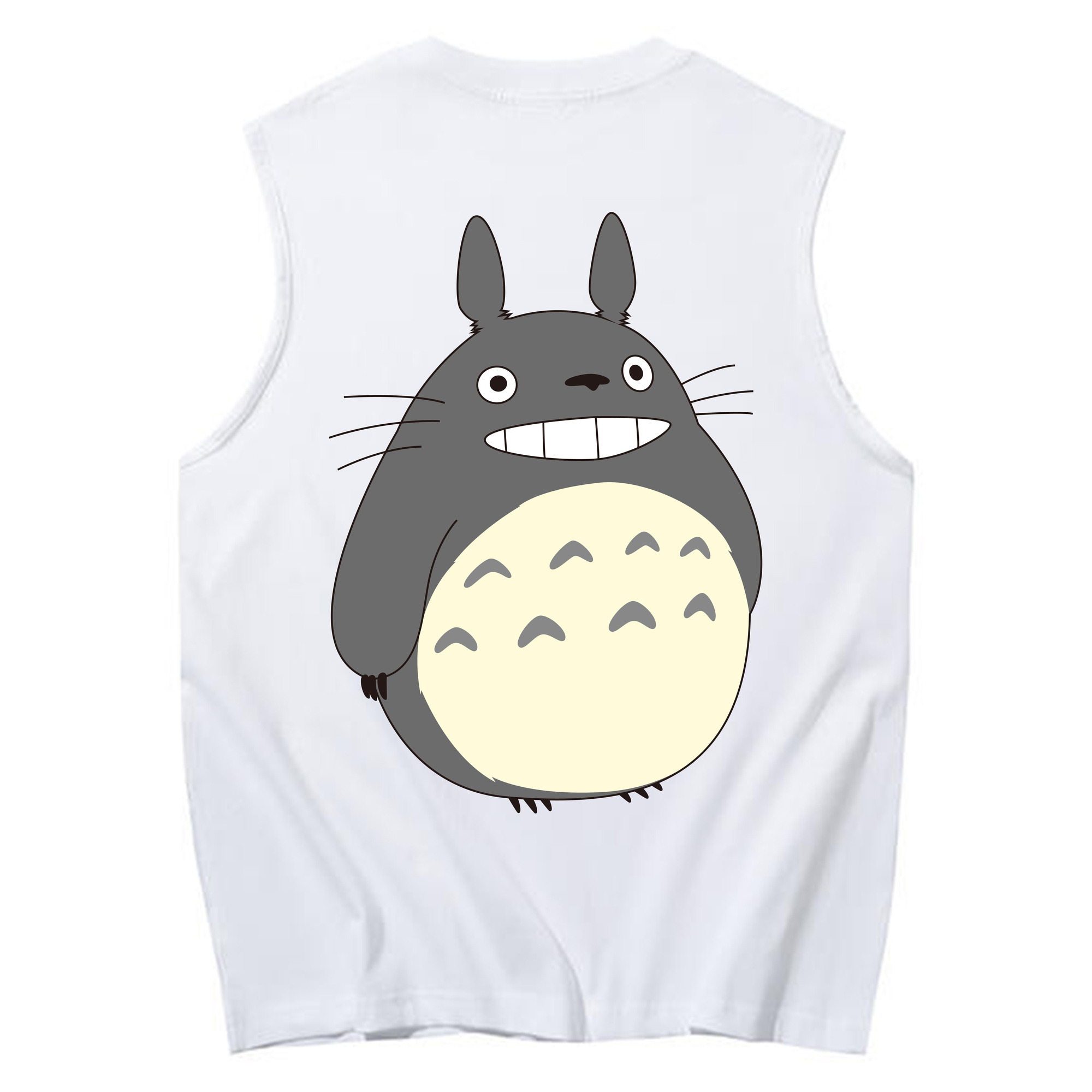 （画像用） となりのトトロ 草壁メイ 草壁サツキ My Neighbor Totoro Satsuki Kusakabe Mei Kusakabe コットン100％タンクトップ（背面プリント）
