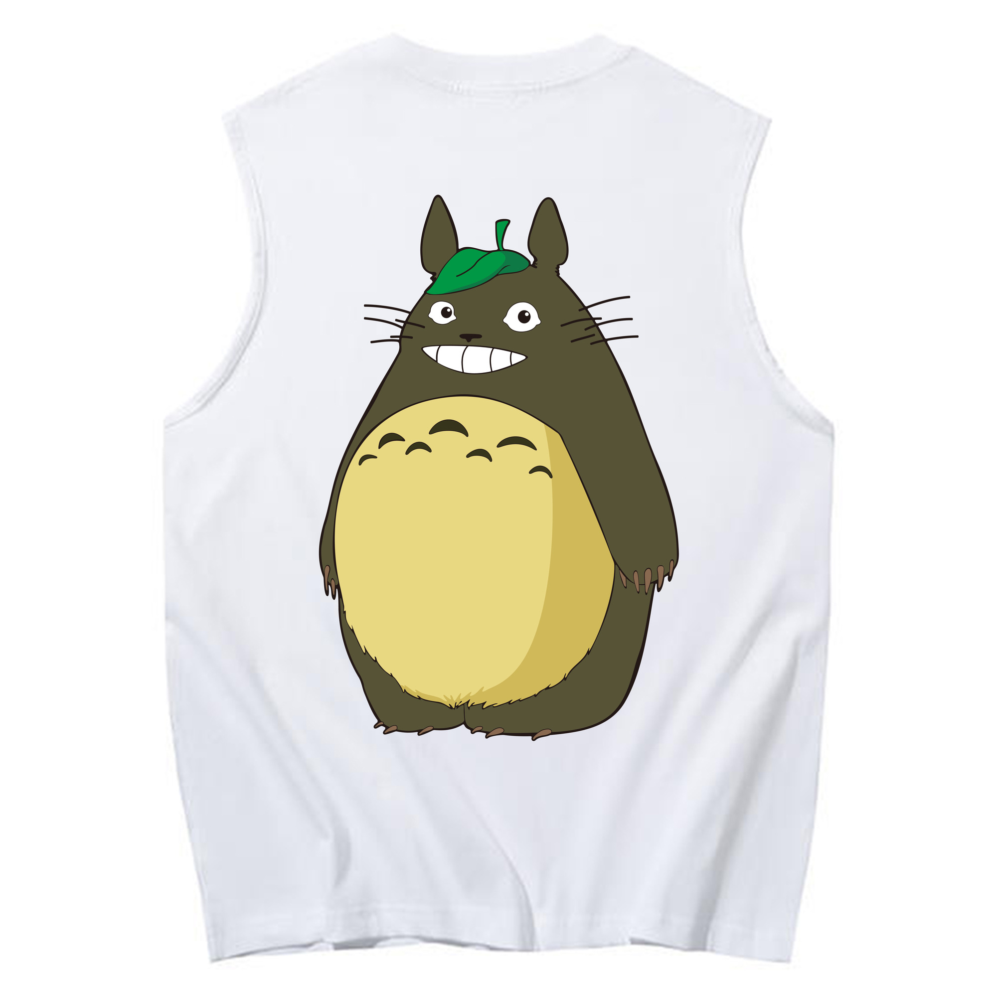 （画像用） となりのトトロ 草壁メイ 草壁サツキ My Neighbor Totoro Satsuki Kusakabe Mei Kusakabe コットン100％タンクトップ（背面プリント）