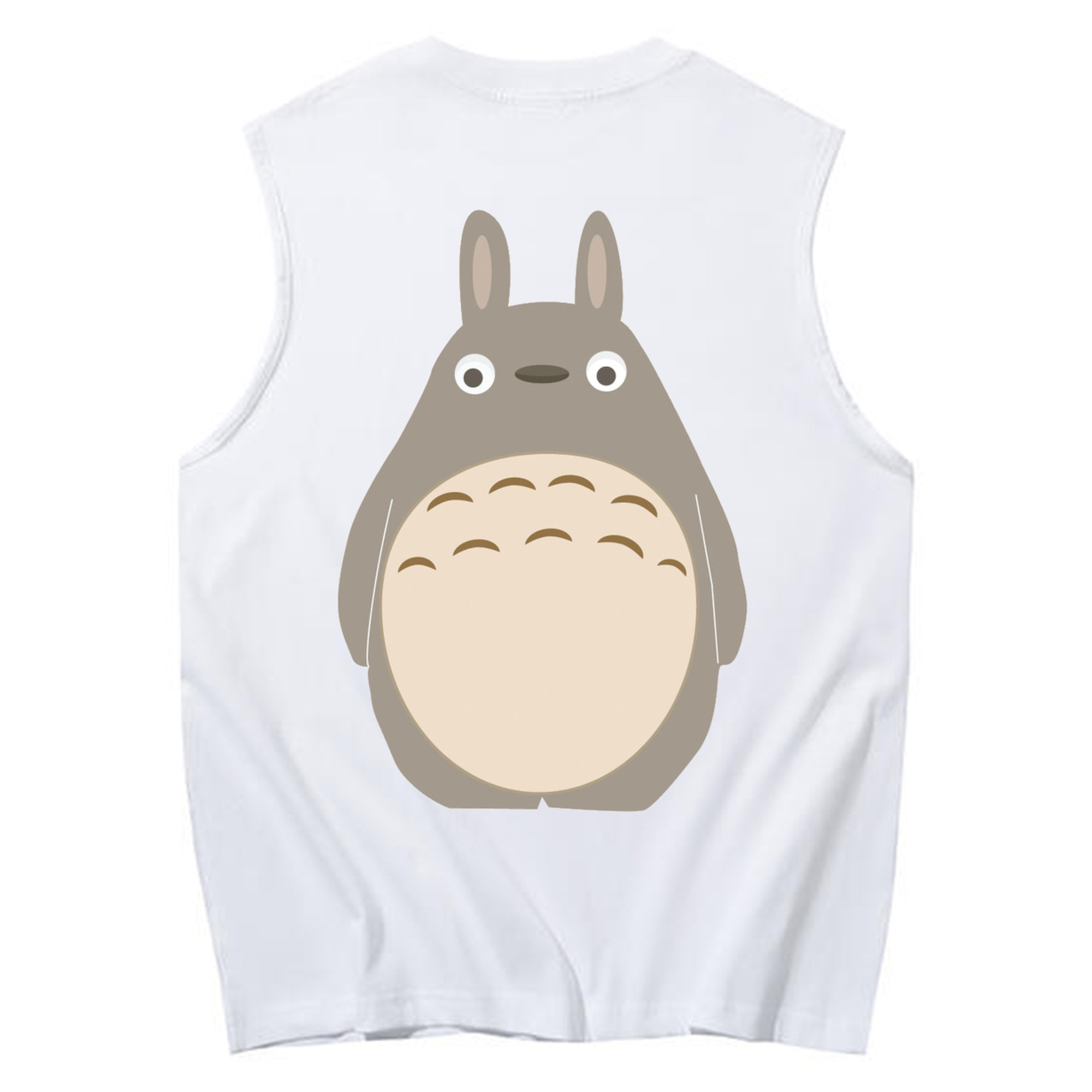（画像用） となりのトトロ 草壁メイ 草壁サツキ My Neighbor Totoro Satsuki Kusakabe Mei Kusakabe コットン100％タンクトップ（背面プリント）